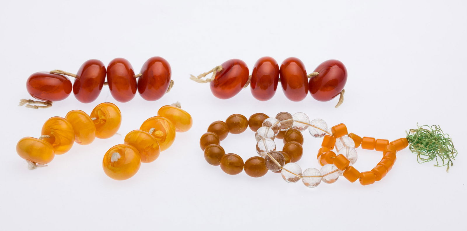 Bakelite, Glass and Stone Beaded Articles, 7 pcs. (1 of 6)