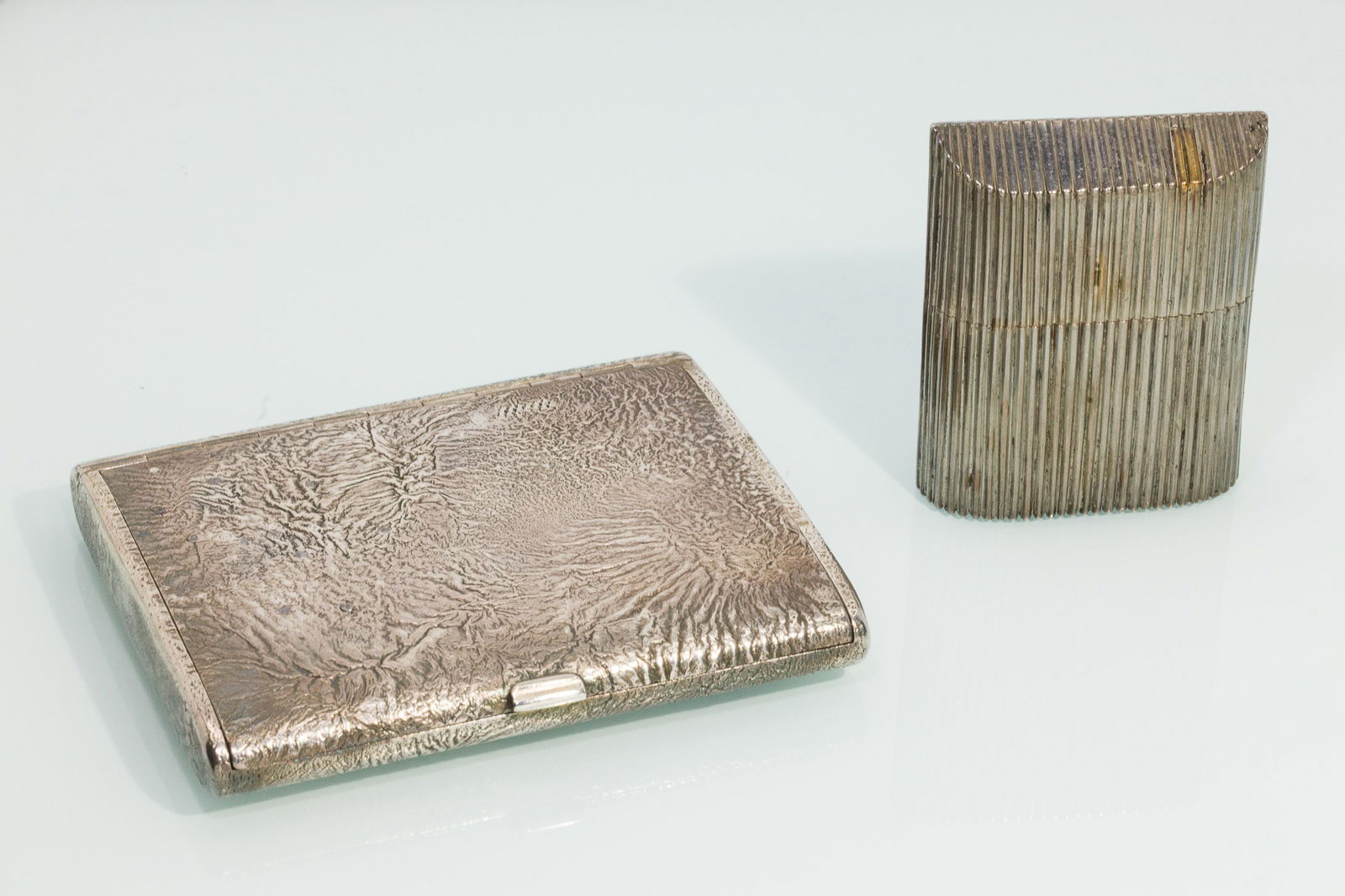 Continental Silver Cigarette Case and a Match Case (1 of 10)