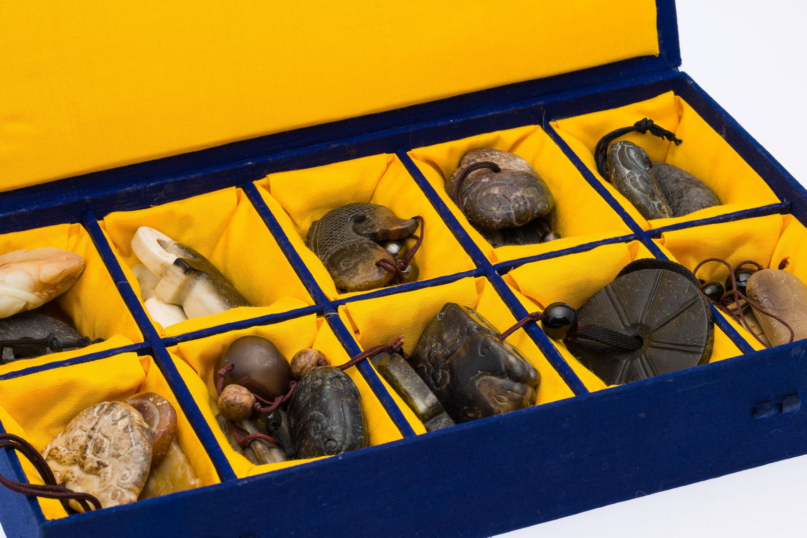 Group of Carved Stone Pendants, 21 pcs. (1 of 20)