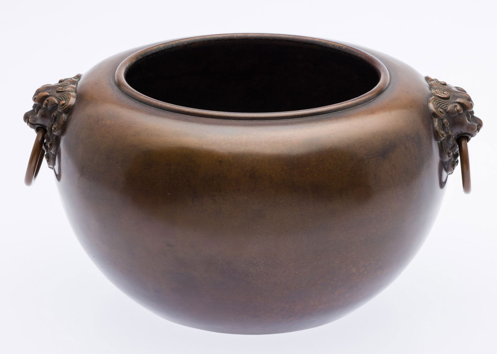 Large Chinese Bronze Censer with Foo Dog Handles (1 of 10)