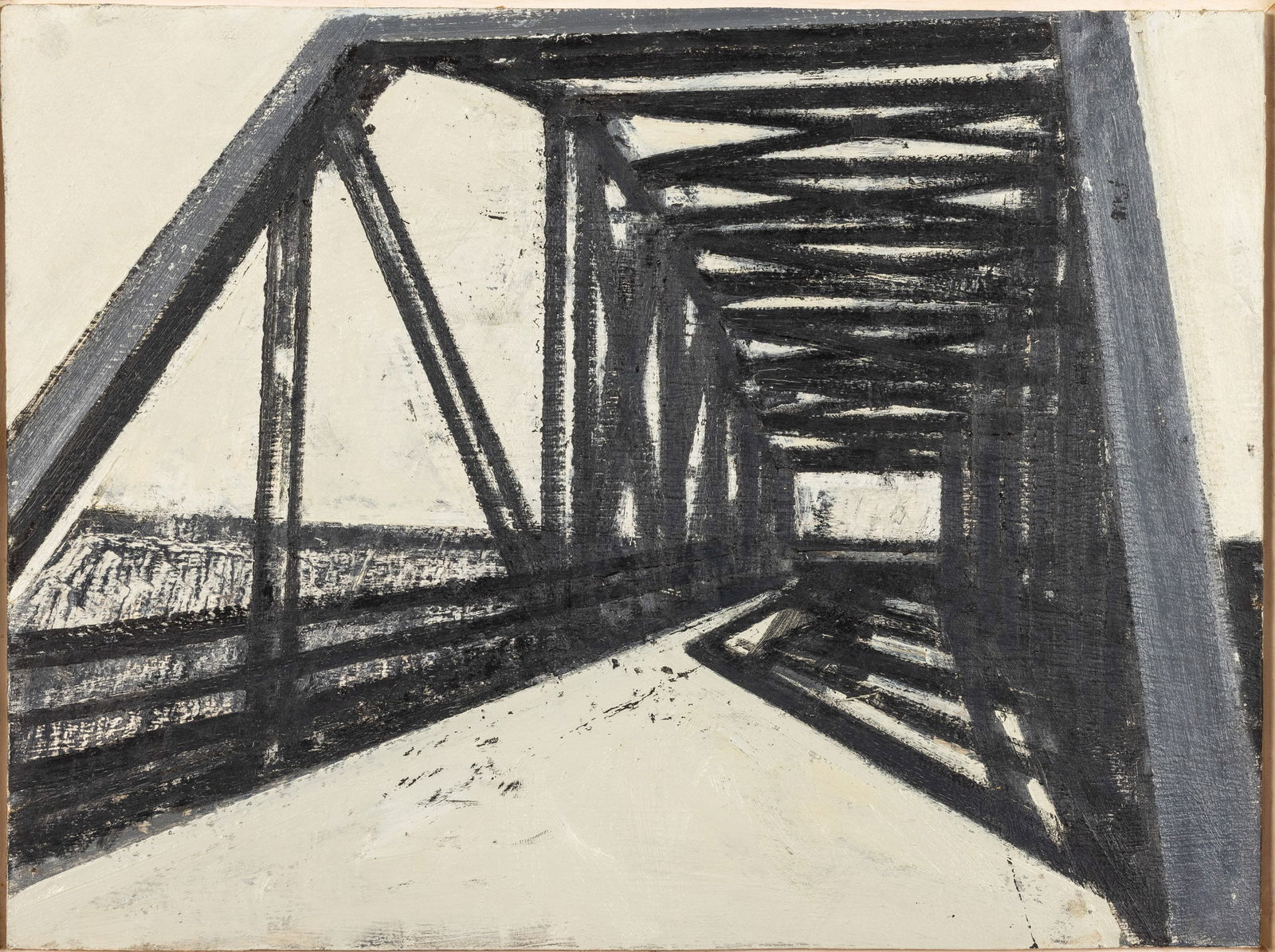 William Steiger (IL/NY, b. 1962) Bridge Study I, O/B (1 of 10)