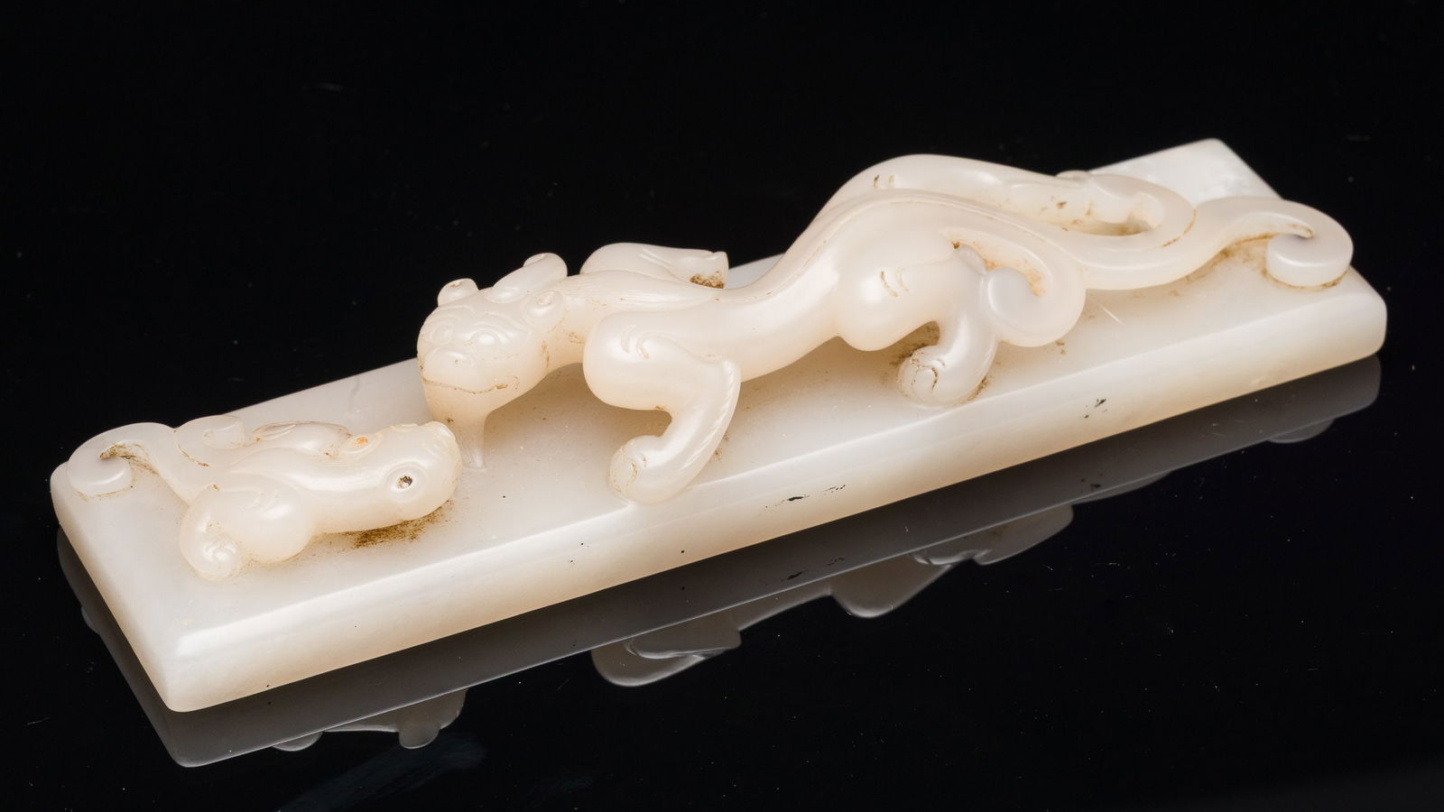 Chinese White Jade Scroll Weight (1 of 6)