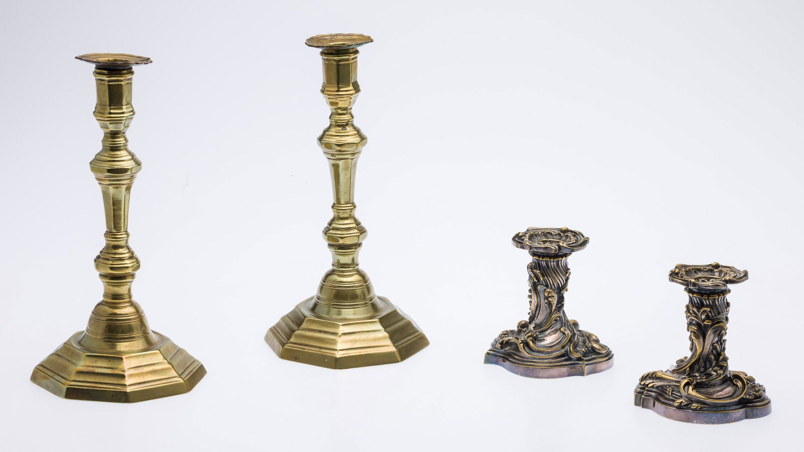 Pr French Candlesticks & Pr Silverplate Candlesticks (1 of 17)