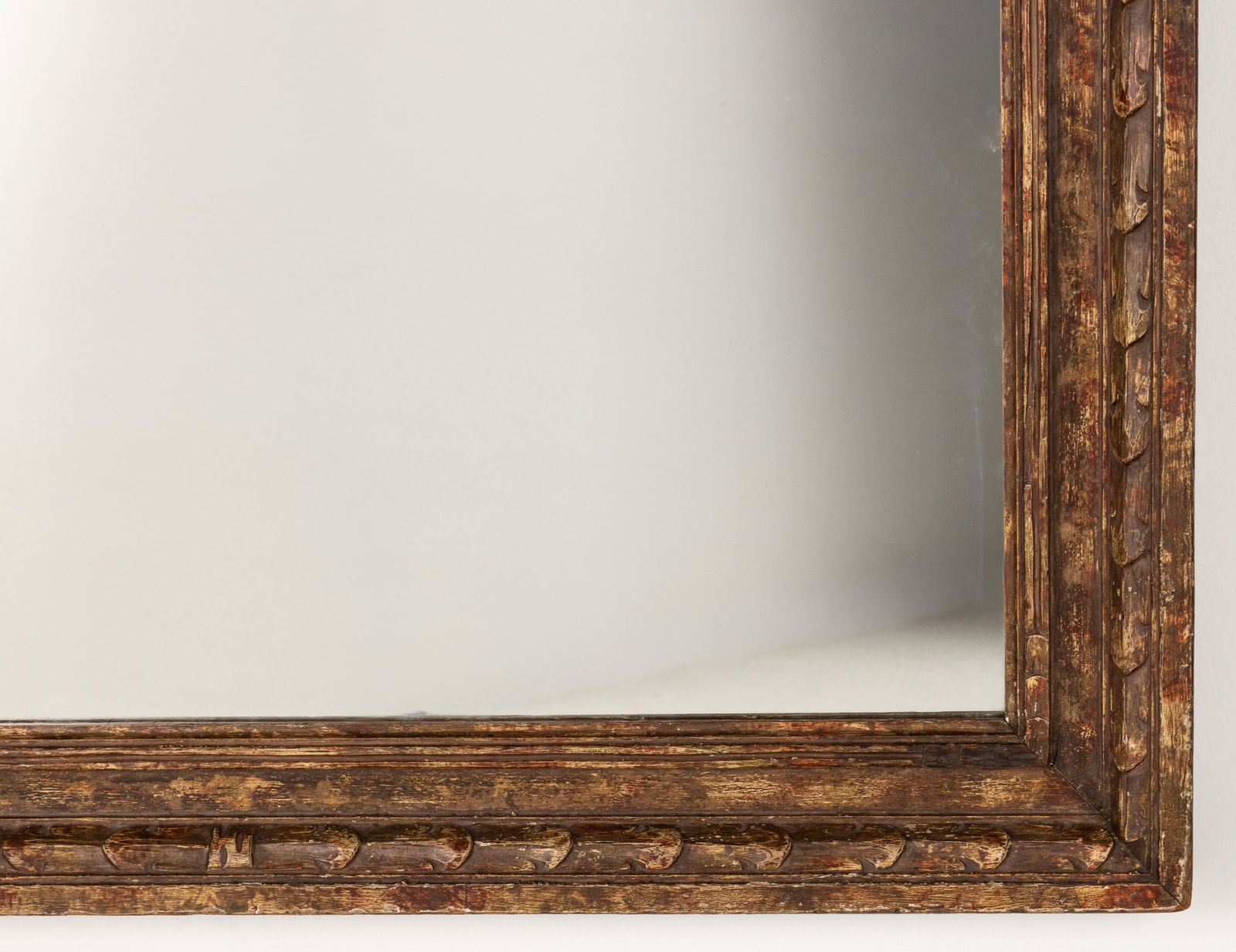 Rectangular Painted Wood Mirror - 3