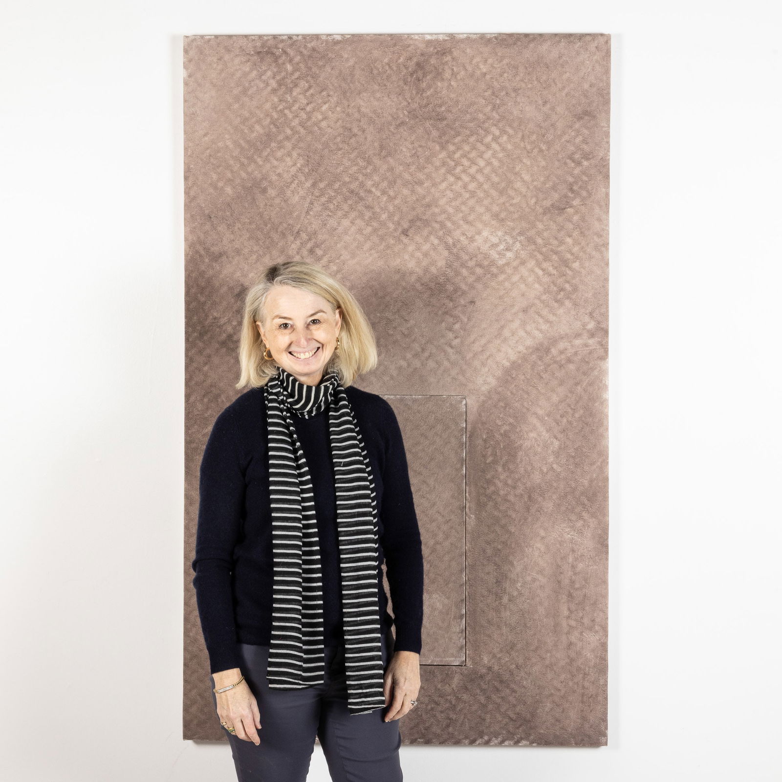 Noah Towne, Lincoln & Broughton, 2017, Oil Grattage: Property from the Estate of Arthur B. Kouwenhoven Jr., Savannah, GADescription: Noah Towne (Savannah, 20th/21st C), Lincoln & Broughton, 2017, Oil Grattage, signed and dated 2017 on lower right side