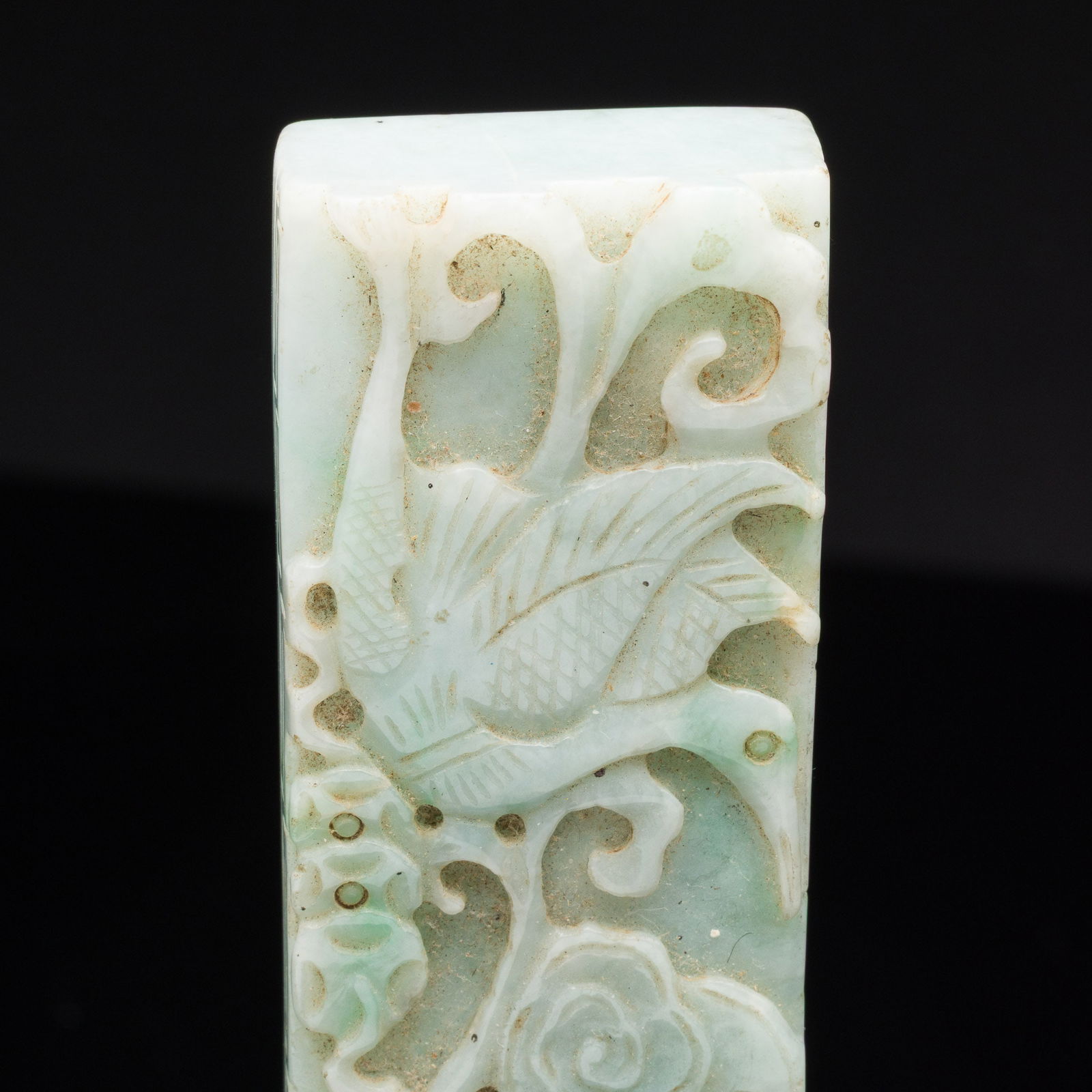 Chinese Jadeite Scroll Weight - 2