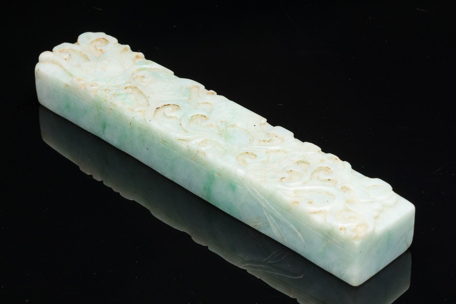 Chinese Jadeite Scroll Weight - 6