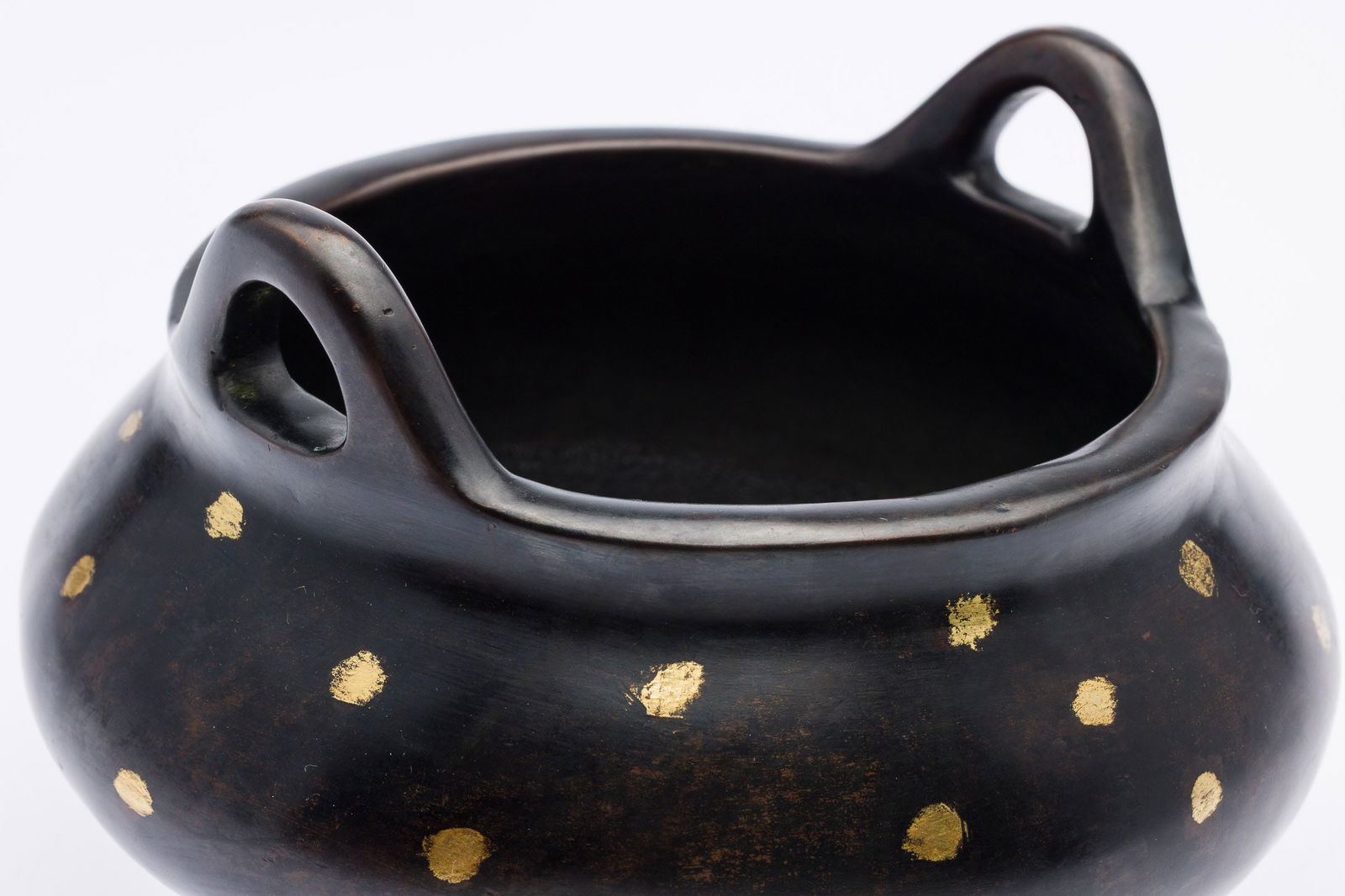 Splashed Bronze Tripod Censer - 7