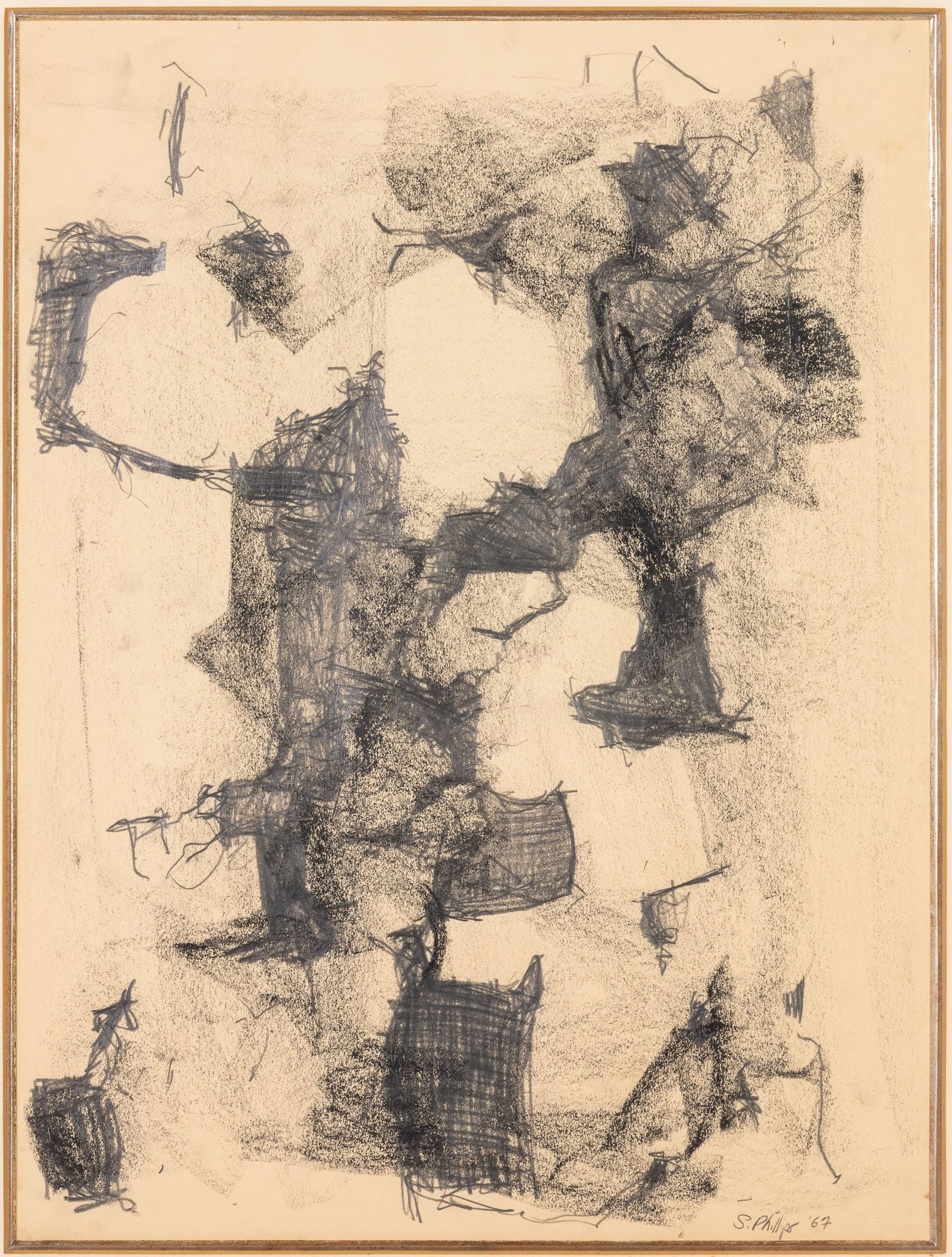 Stephen Phillips, Untitled Abstract, Pencil and Ink (1 of 11)