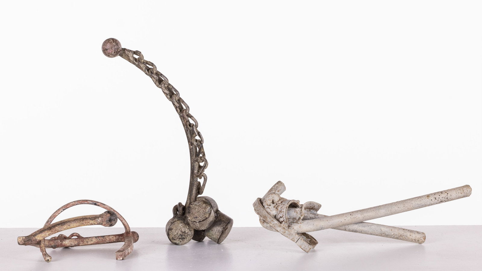 3 Abstract Wrought Iron Sculptures (1 of 5)