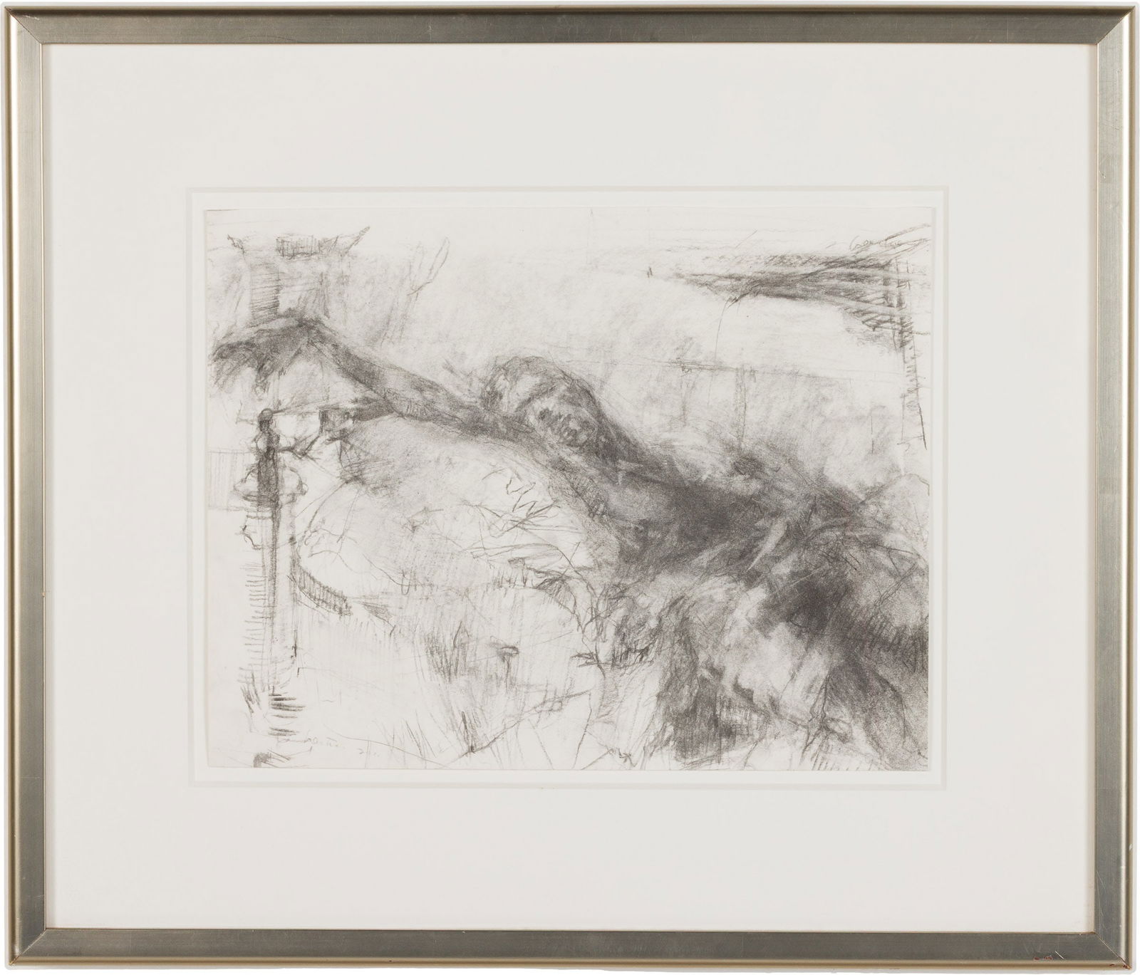 Mary Hartman, Reclining Figure Study, 2011: Property from the Estate of Arthur B. Kouwenhoven Jr., Savannah, GADescription: Mary Hartman (GA, 20th/21st C), Reclining Figure Study, 2011, Watercolor and Charcoal, signed and dated 2011 lower