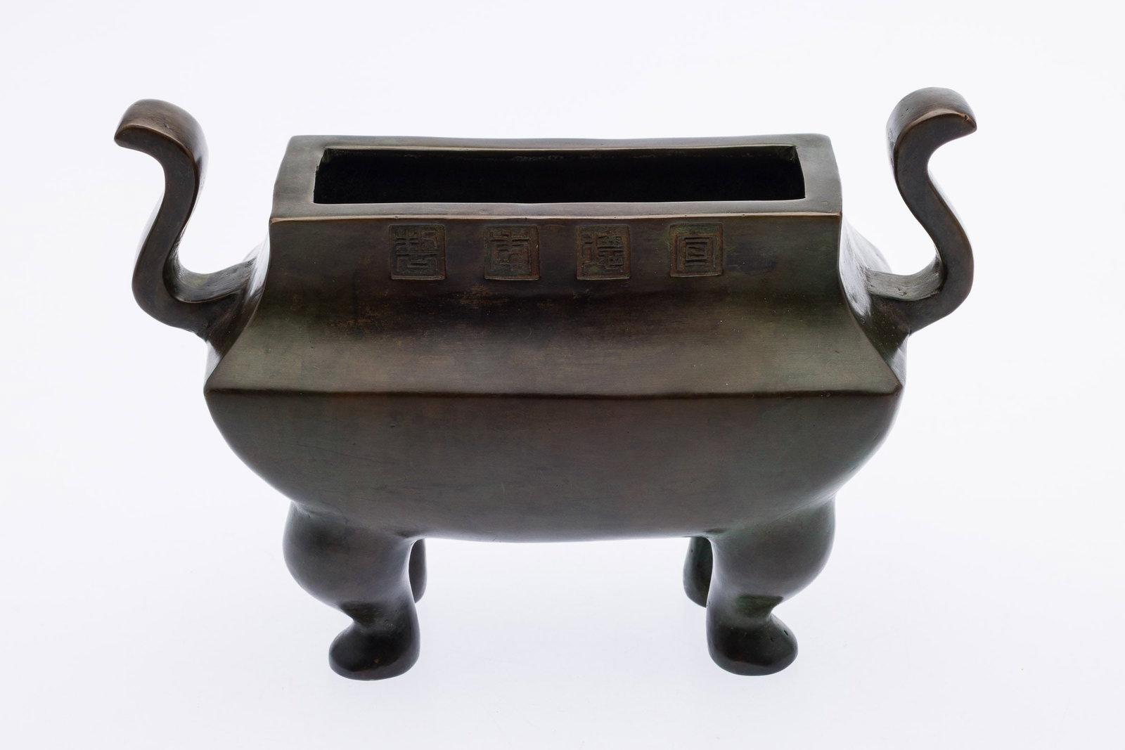Chinese Small Bronze Footed Censer (1 of 7)