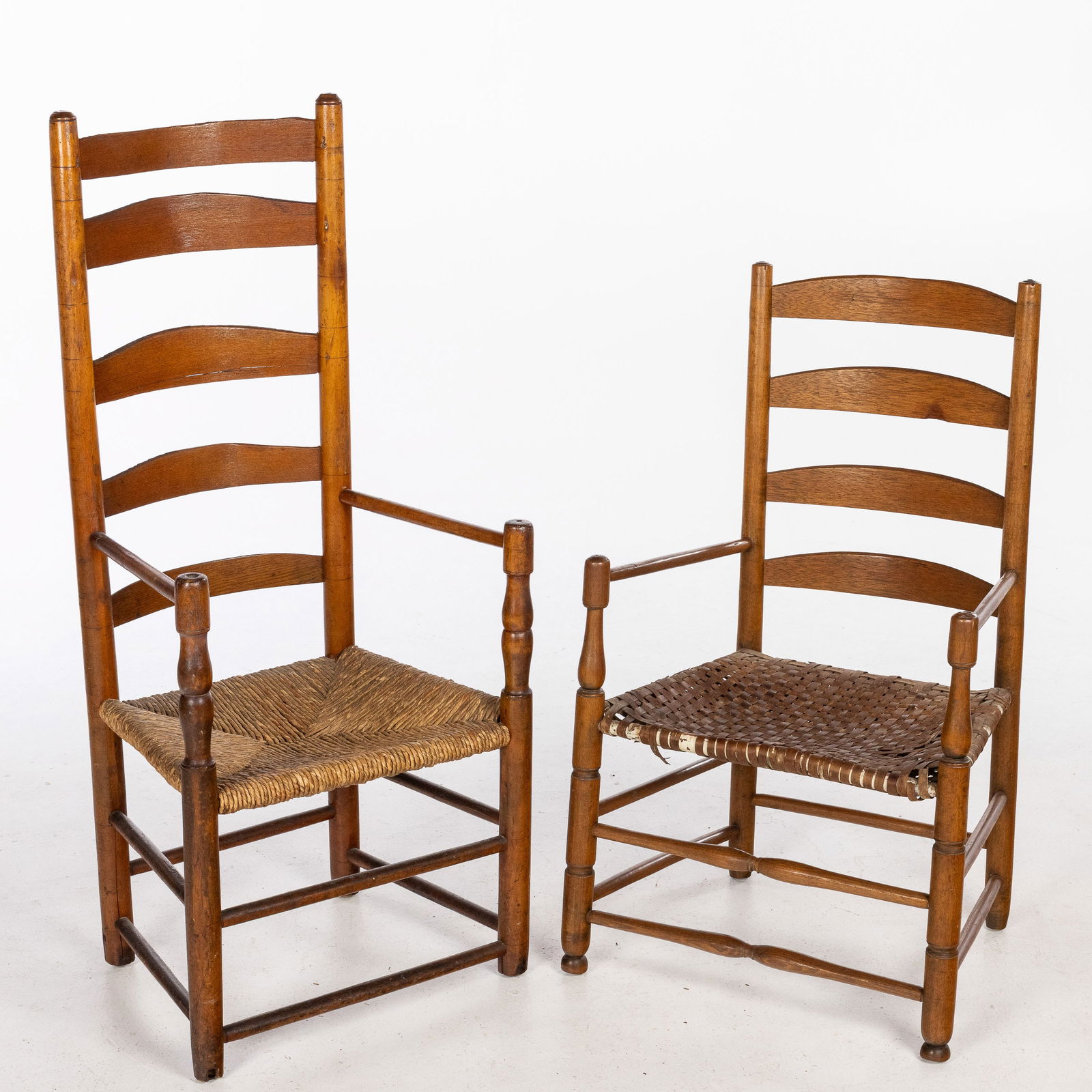 Two American Ladderback Chairs, 19th Century (1 of 8)