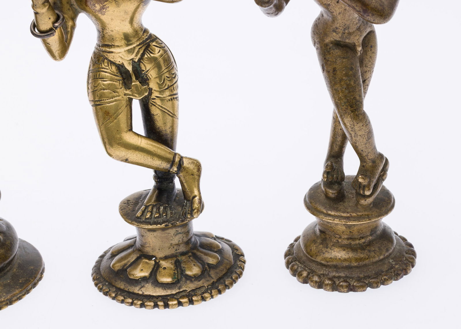 5 Brass Thai Figurines - 10