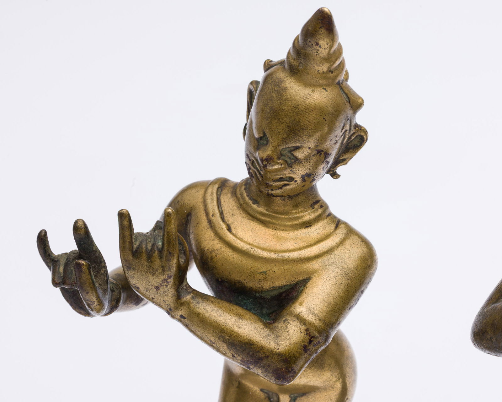 5 Brass Thai Figurines - 11