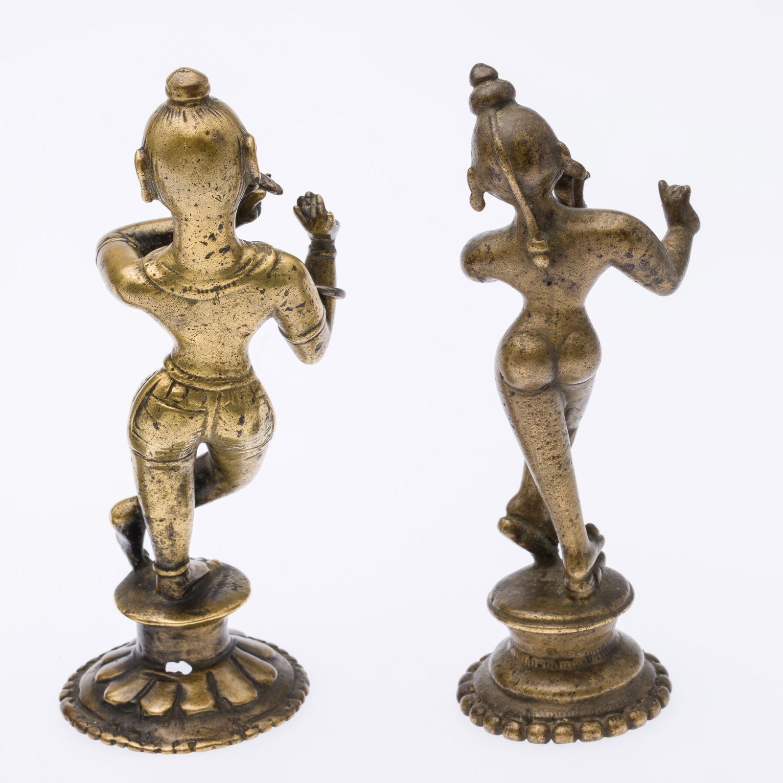 5 Brass Thai Figurines - 6