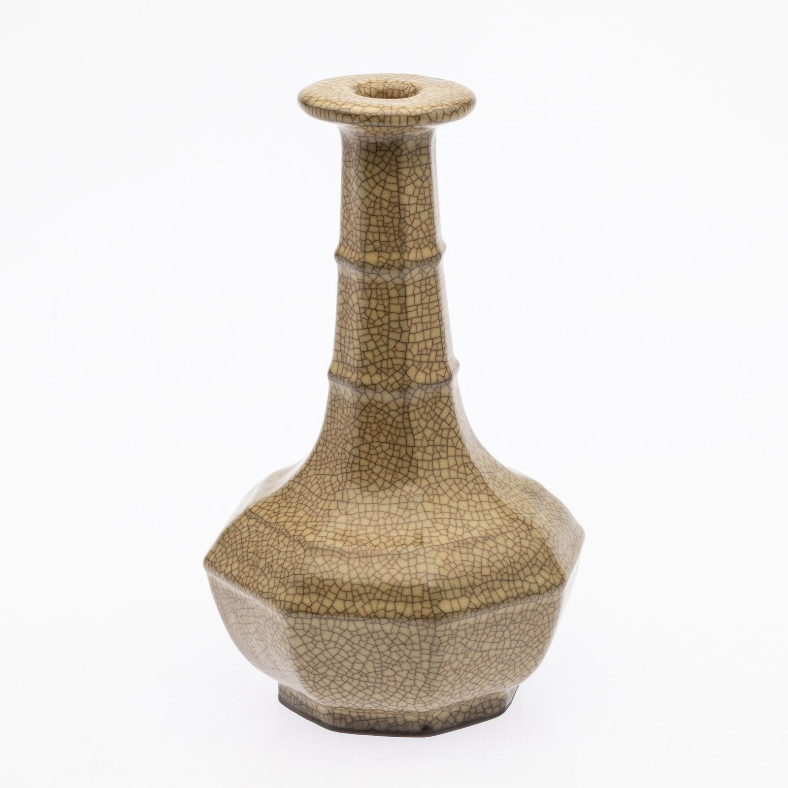 Chinese Ceramic Octagonal Vase (1 of 7)
