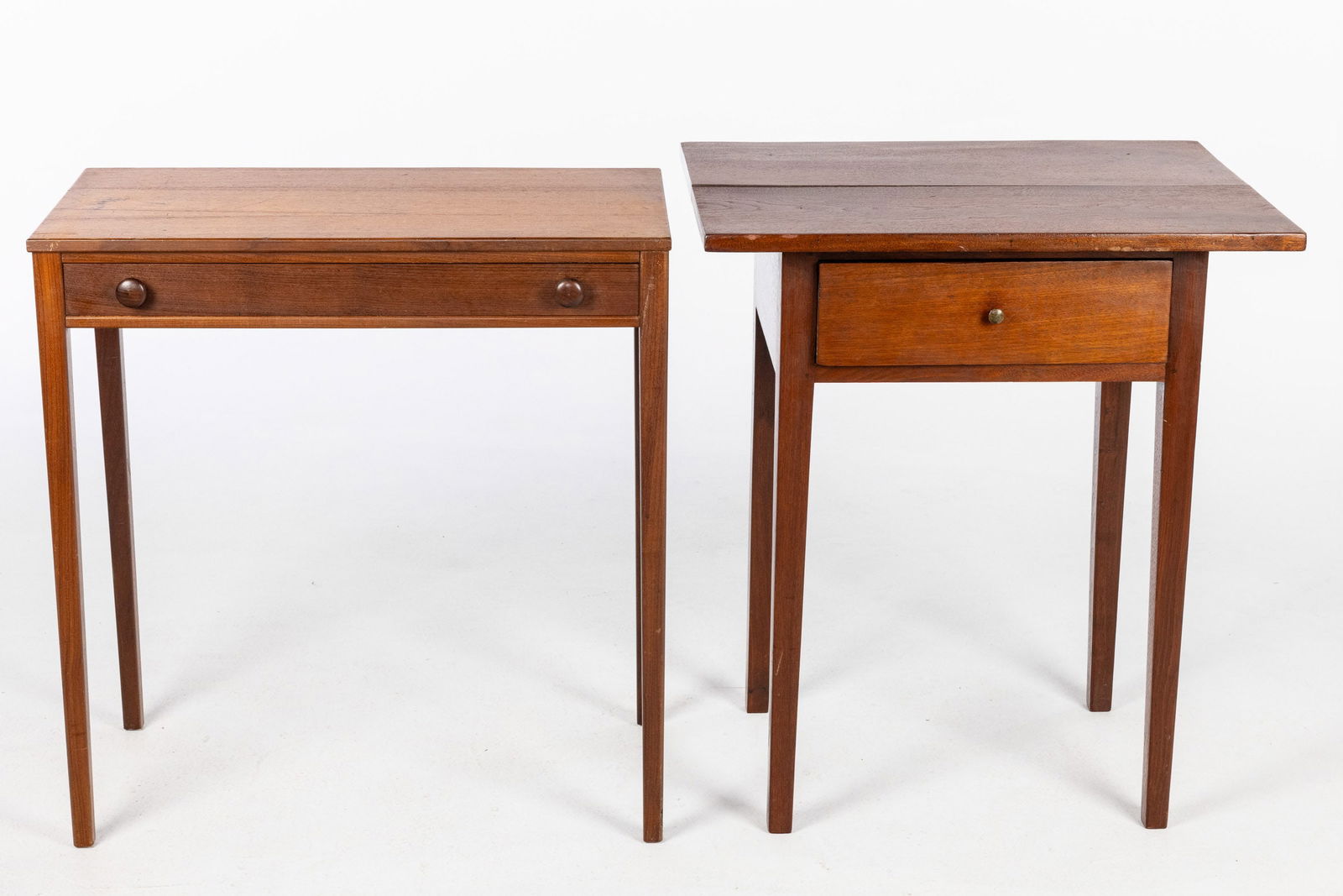 Two Single Drawer Side Tables, 19th/20th C - 2