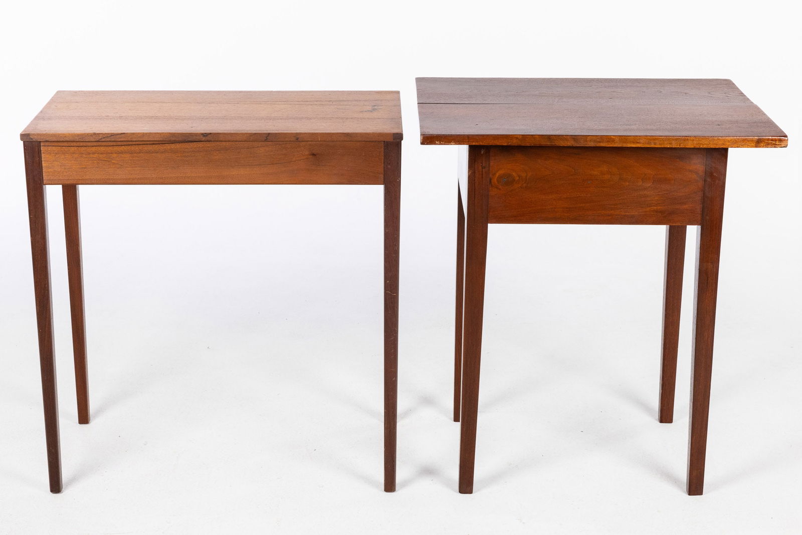 Two Single Drawer Side Tables, 19th/20th C - 4