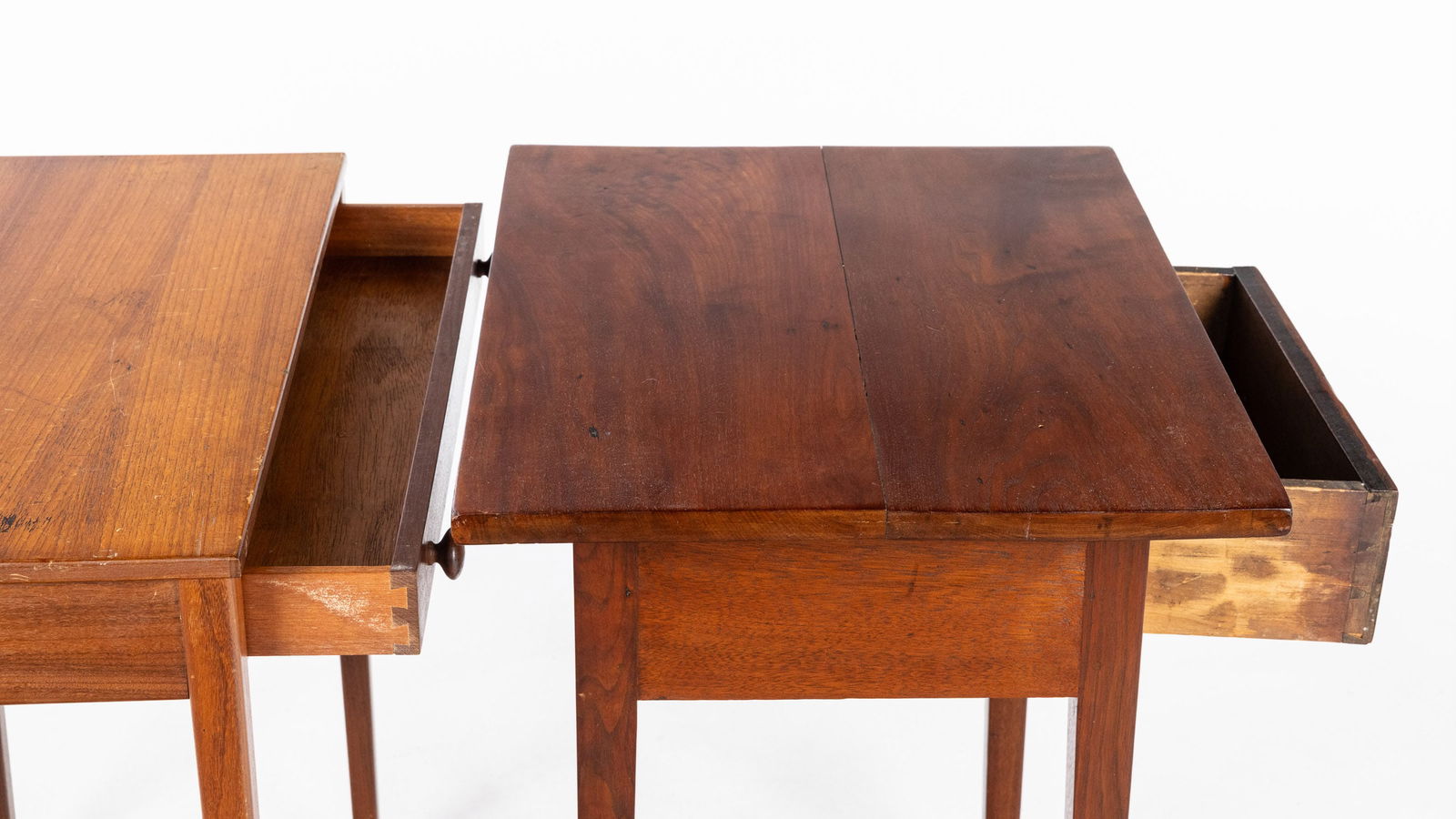 Two Single Drawer Side Tables, 19th/20th C - 7