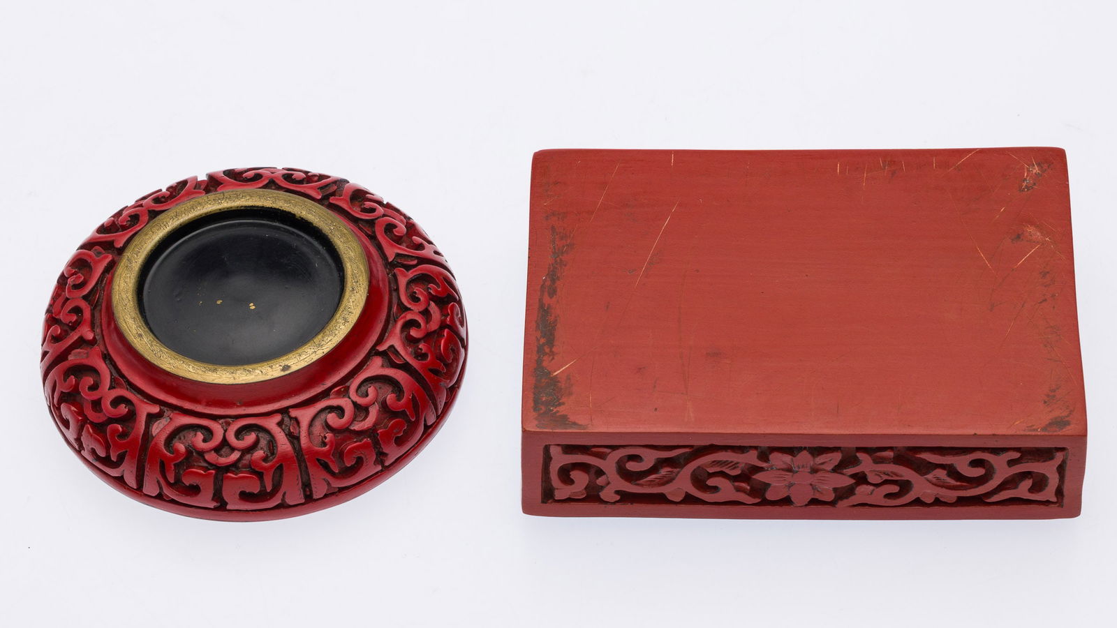 Two Chinese Cinnabar Boxes - 8