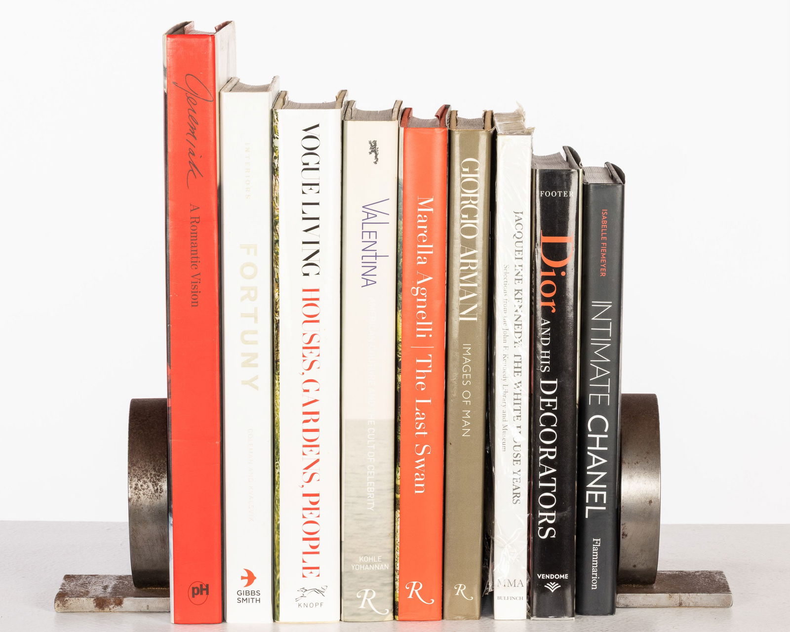 9 Designer/Interior Decorating Books includ Armani: Property from the Estate of Arthur B. Kouwenhoven Jr., Savannah, GADescription: 9 Designer/Interior Decorating Books including Giorgio Armani, titles include, Dior and his Decorators; Jacqueline