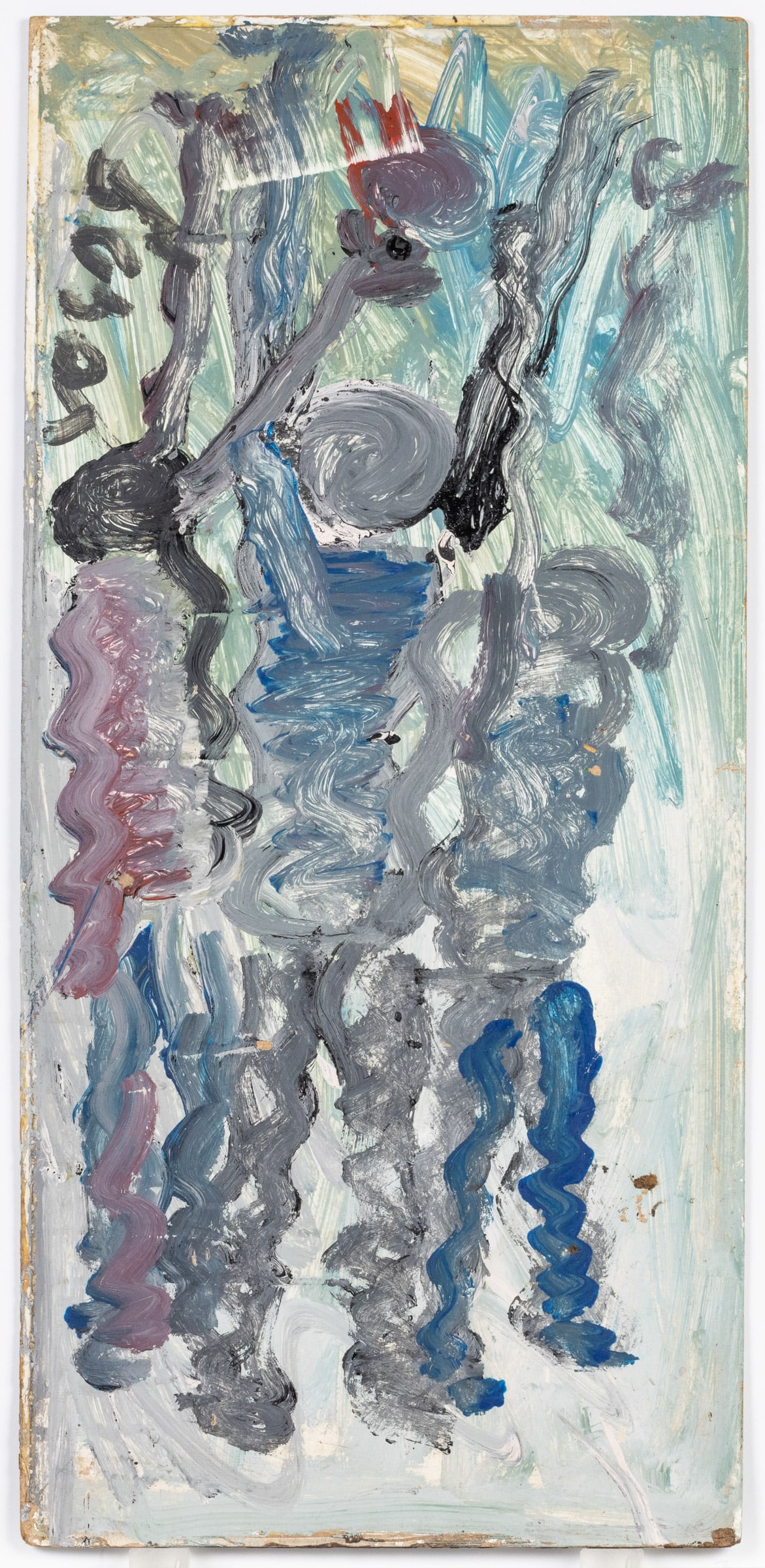 Purvis Young (FL, 1943-2010), Hooper, Oil on Board (1 of 6)