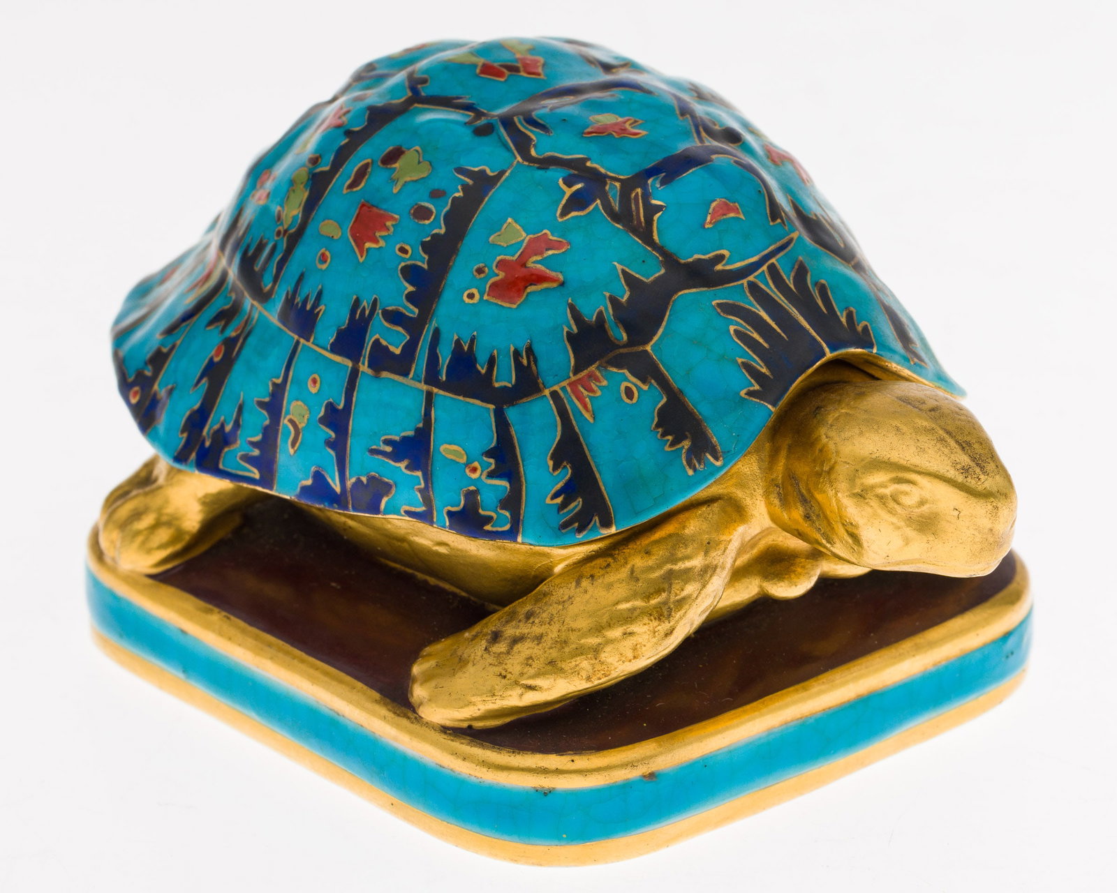 Minton Turquoise-Ground Figure of a Turtle, 1871 (1 of 14)