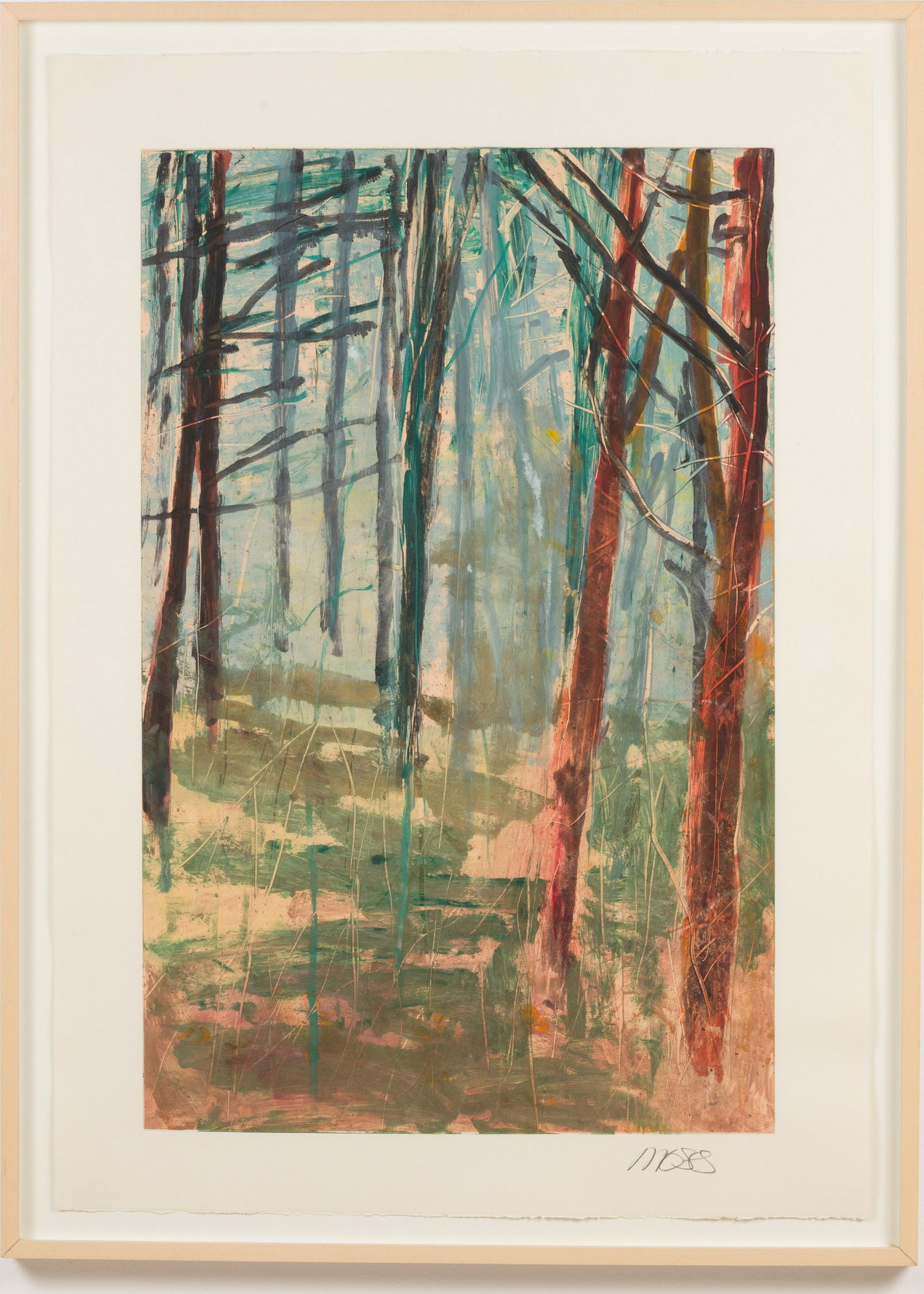 Forrest Moses, (NM,1934-2021) Landscape, Monotype (1 of 15)