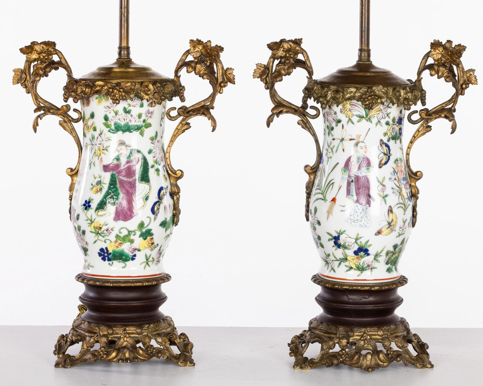 French Bronze Mounted Porcelain Vases/Lamps (1 of 13)