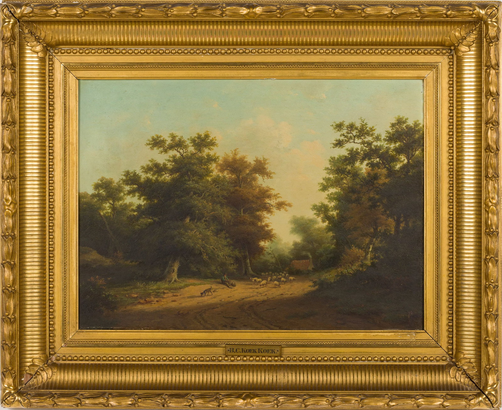 Barend Cornelis Koek Koek (1803-1862) Landscape, O/C (1 of 16)