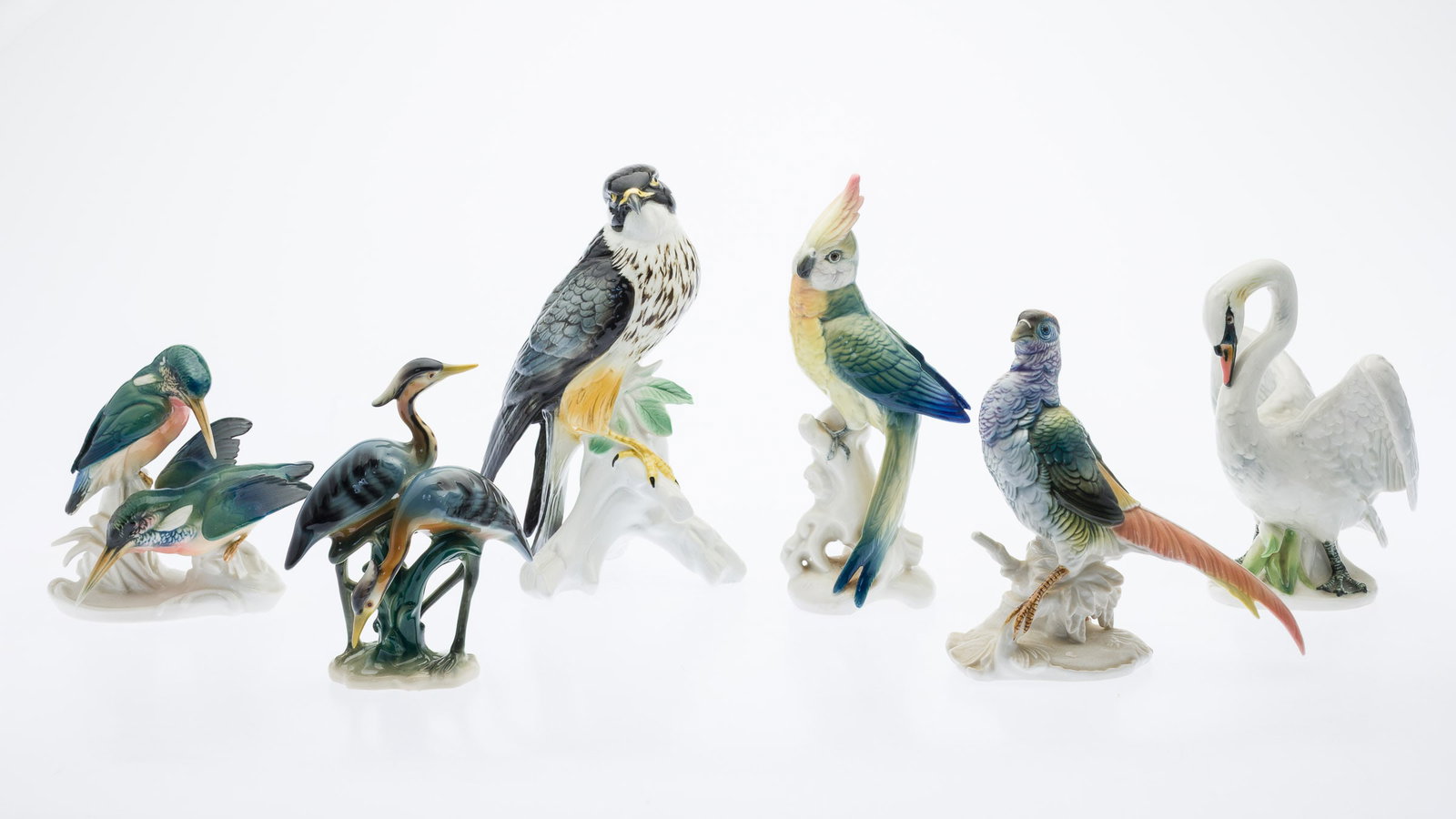 Group of 6 Ens Porcelain Birds (1 of 13)