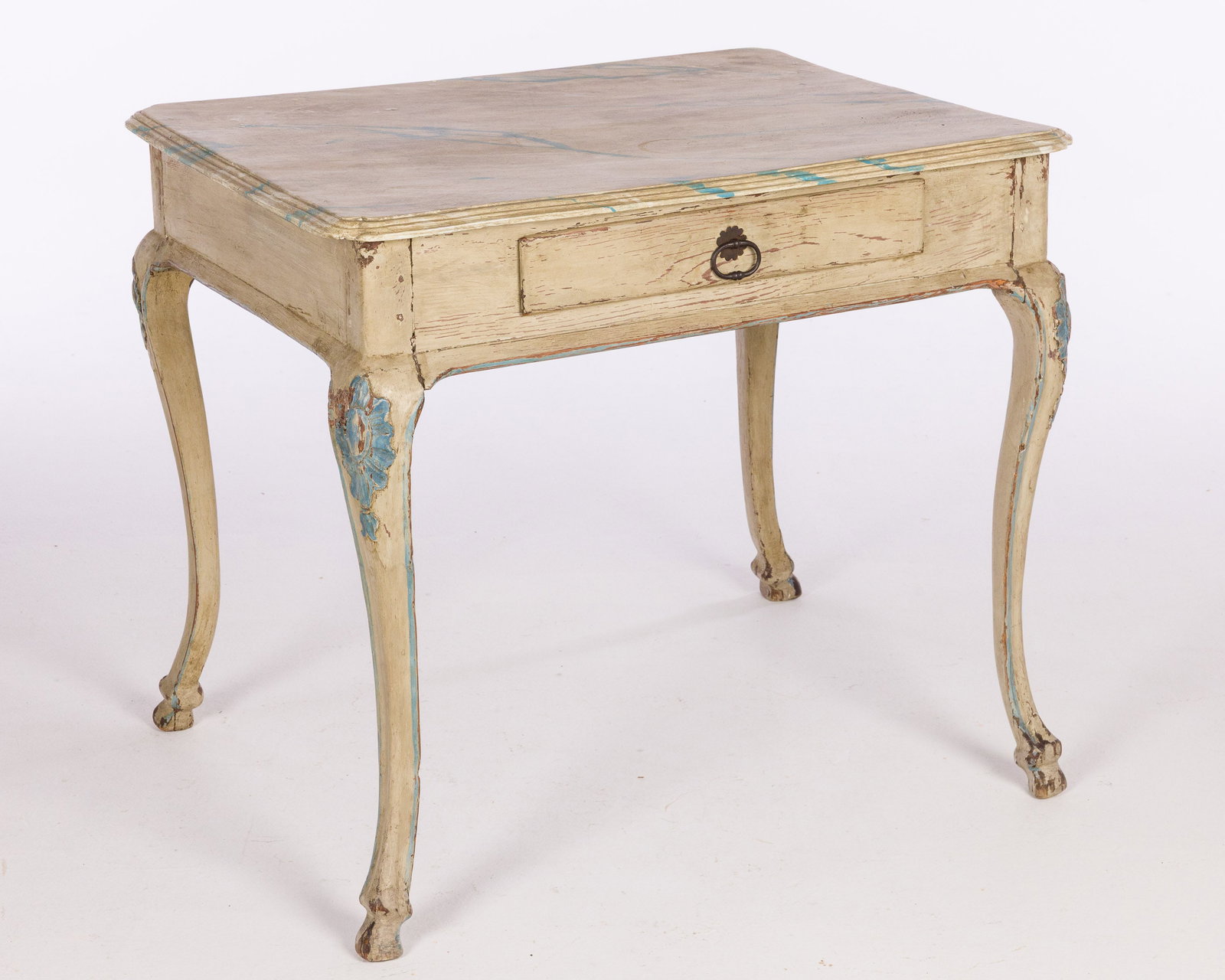 Continental Style Painted Side Table, 18th/19th C (1 of 12)