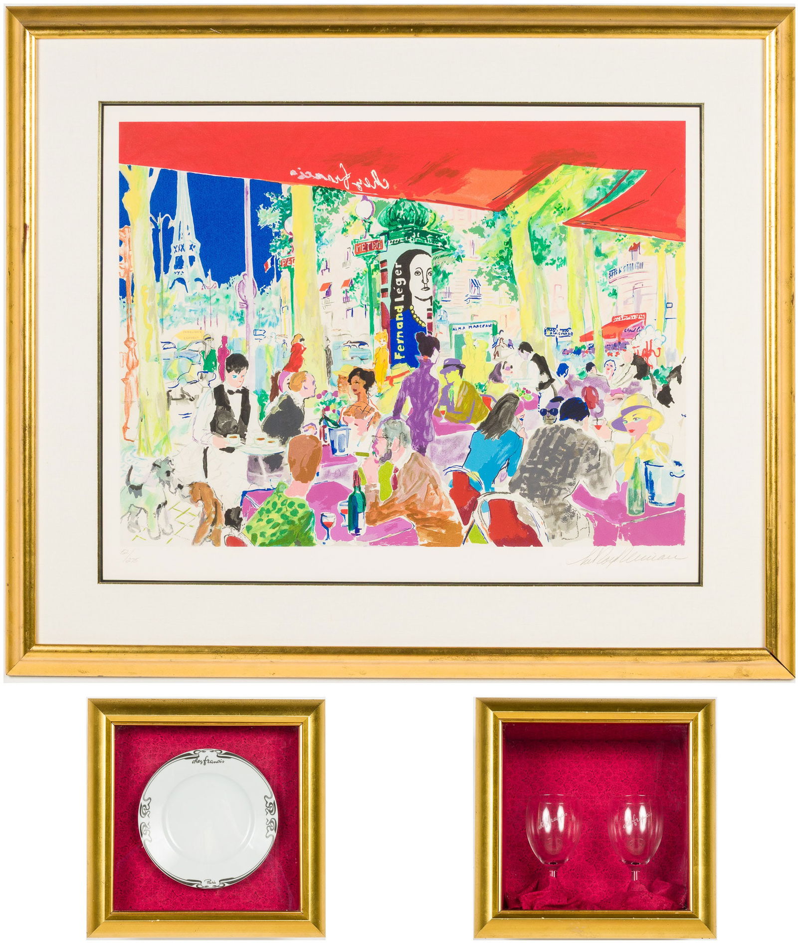 Leroy Neiman (1921-2012), Chez Francis, Serigraph (1 of 20)