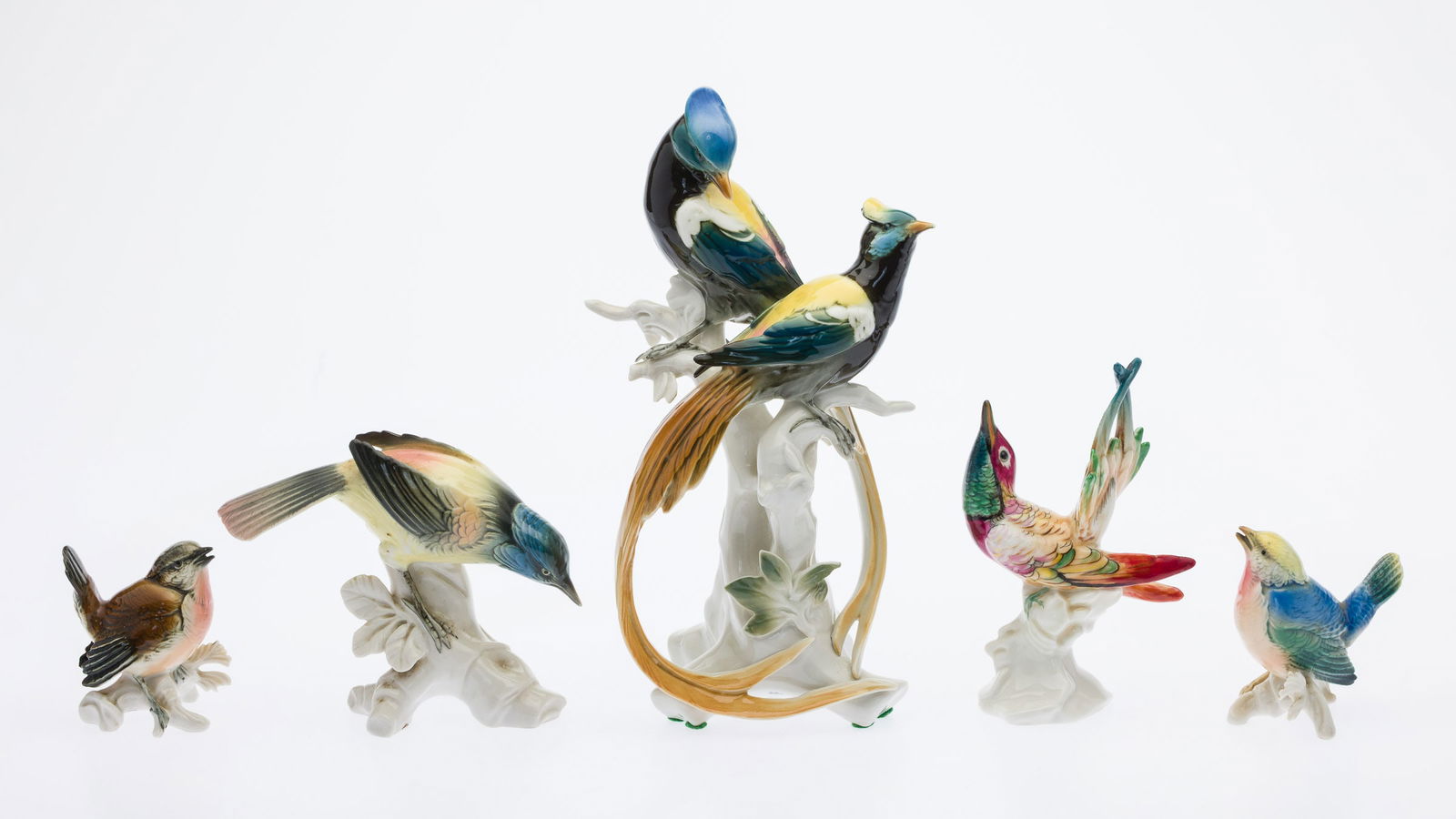 Group of 5 Ens Porcelain Birds (1 of 6)