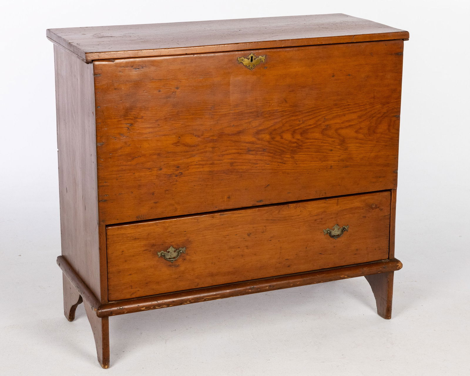 American Stained Pine Blanket Chest, 19th Century (1 of 12)