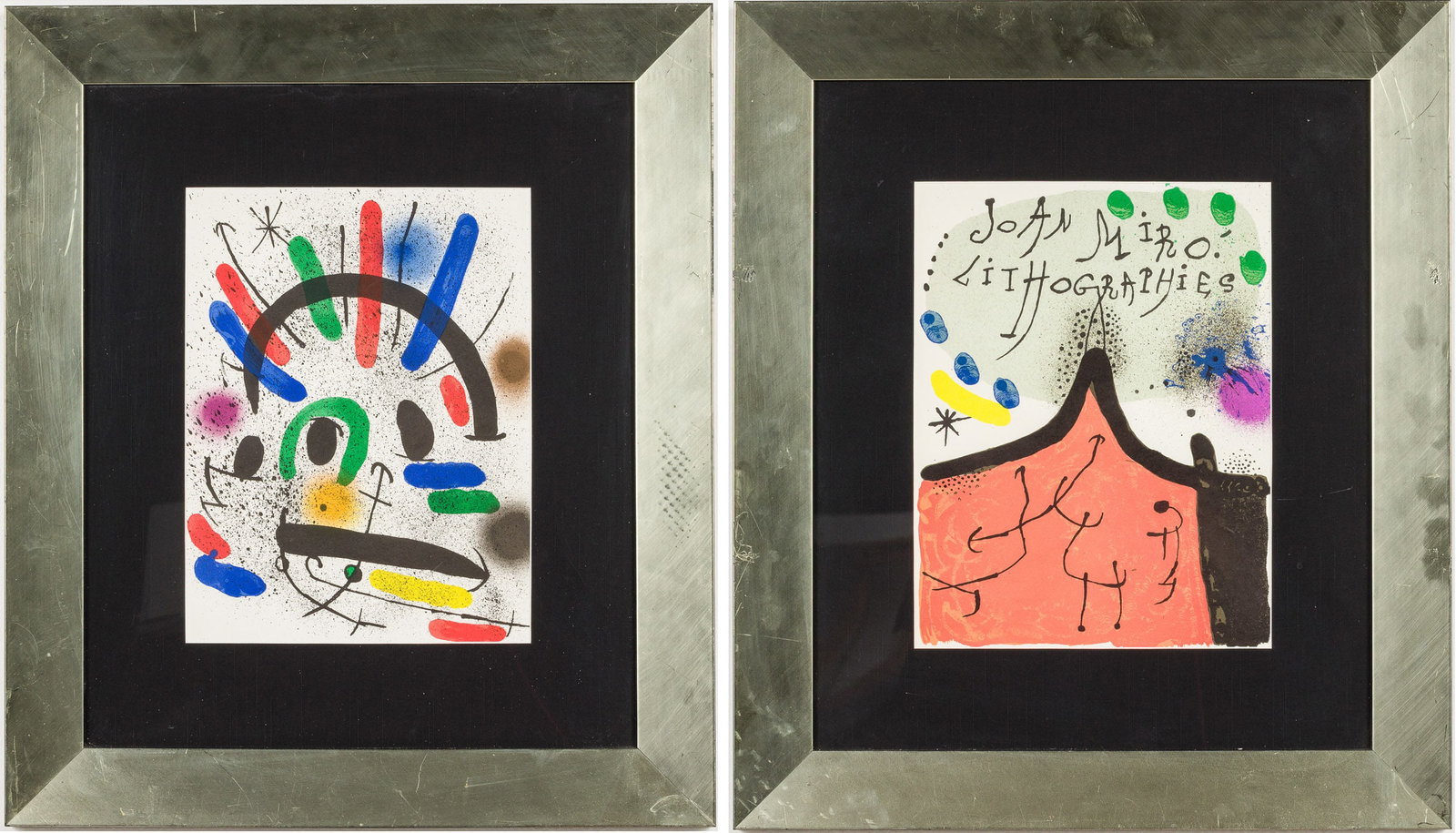 Joan Miro (1893-1983), Two Lithographs, c. 1972 (1 of 12)