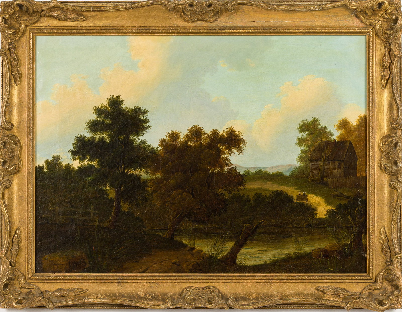 C. Morris (British, 19/20th C) Landscape w Road, O/C (1 of 14)