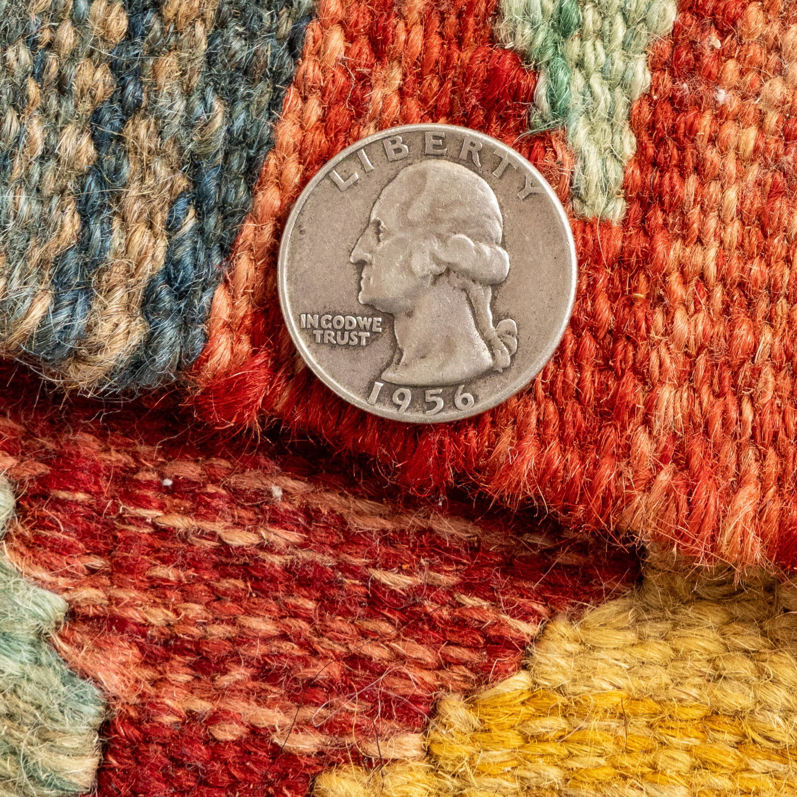 Small Flat Weave Rug - 8