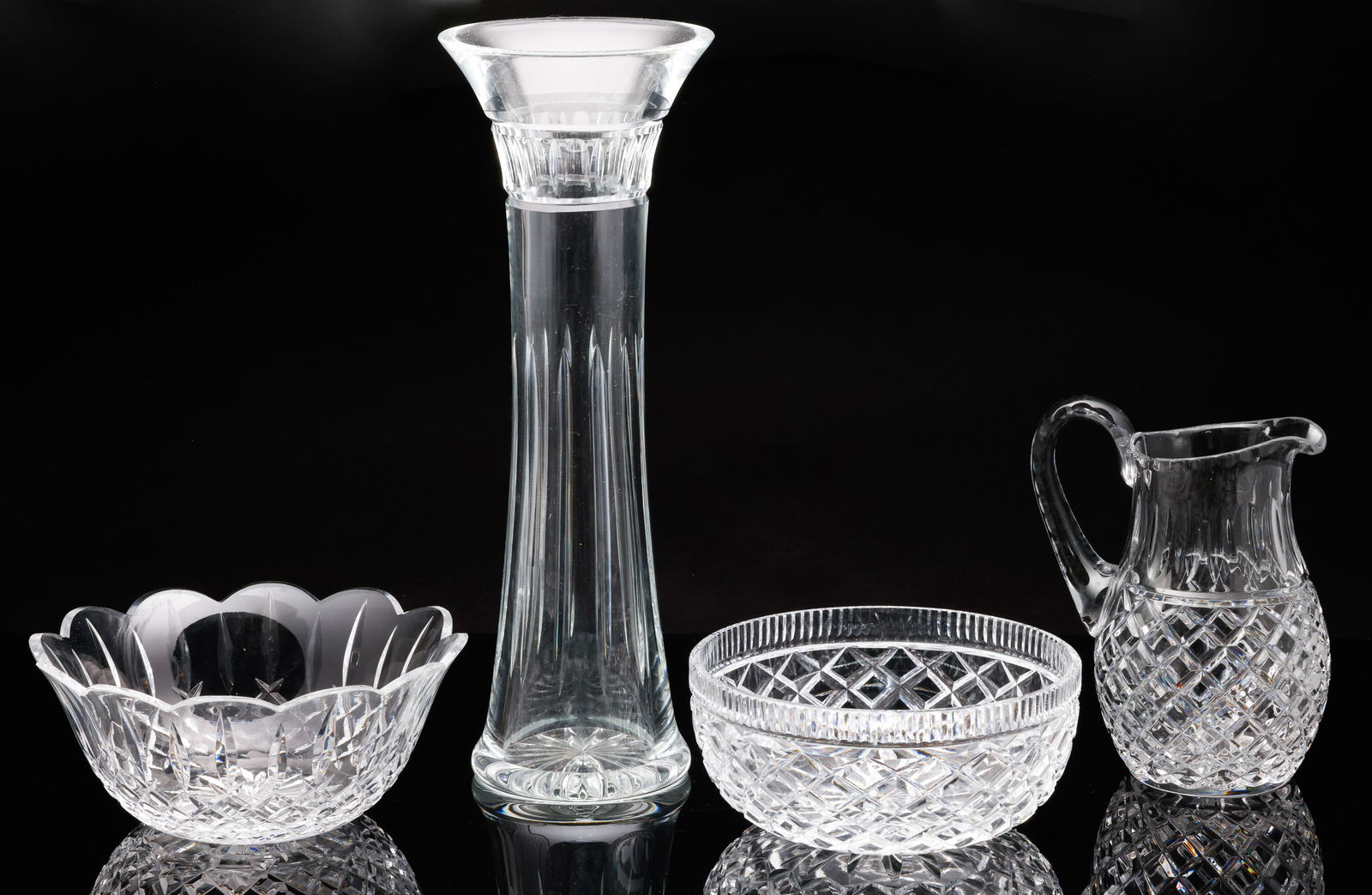 Waterford Vase & Bowl and Unmarked Pitcher and Bowl (1 of 13)