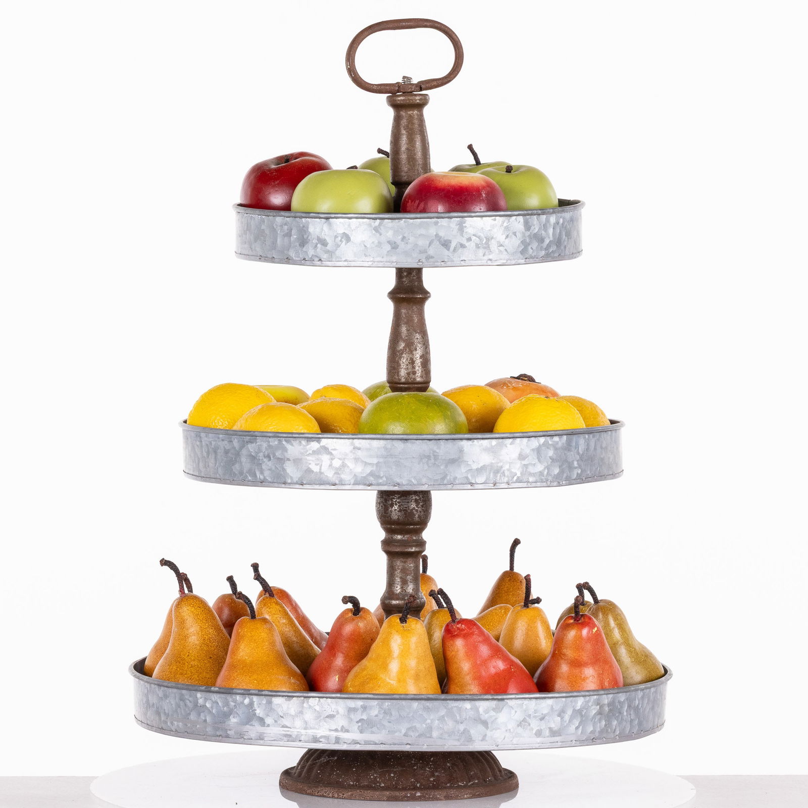 Metal Tiered Stand with Stone and Other Fruit (1 of 11)