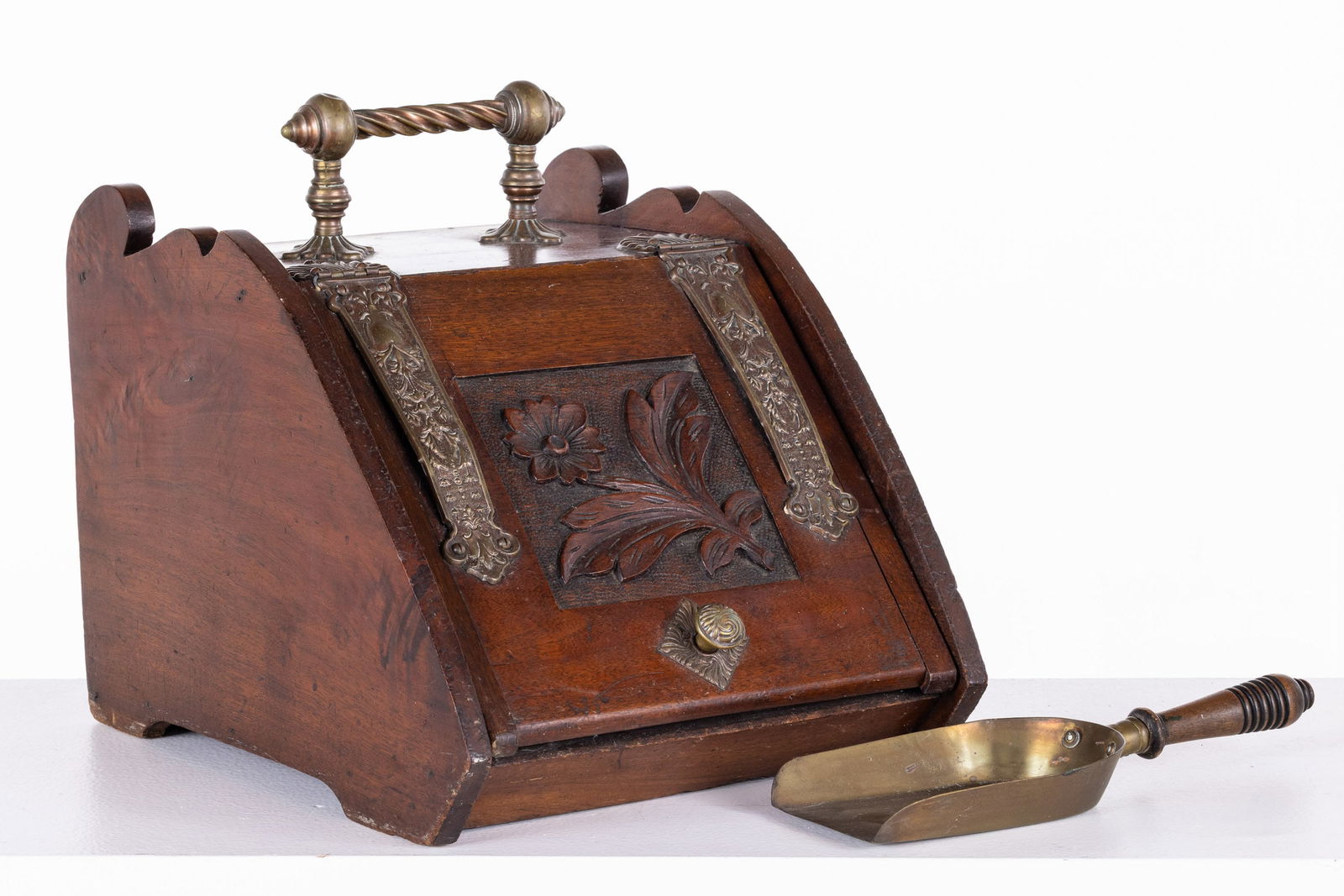 Victorian Walnut Coal Scuttle, 19th Century (1 of 11)