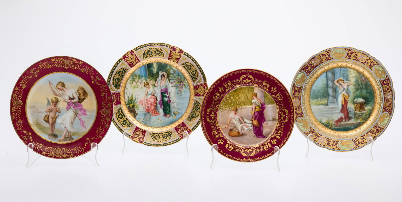 4 Royal Vienna Porcelain Plates (1 of 19)