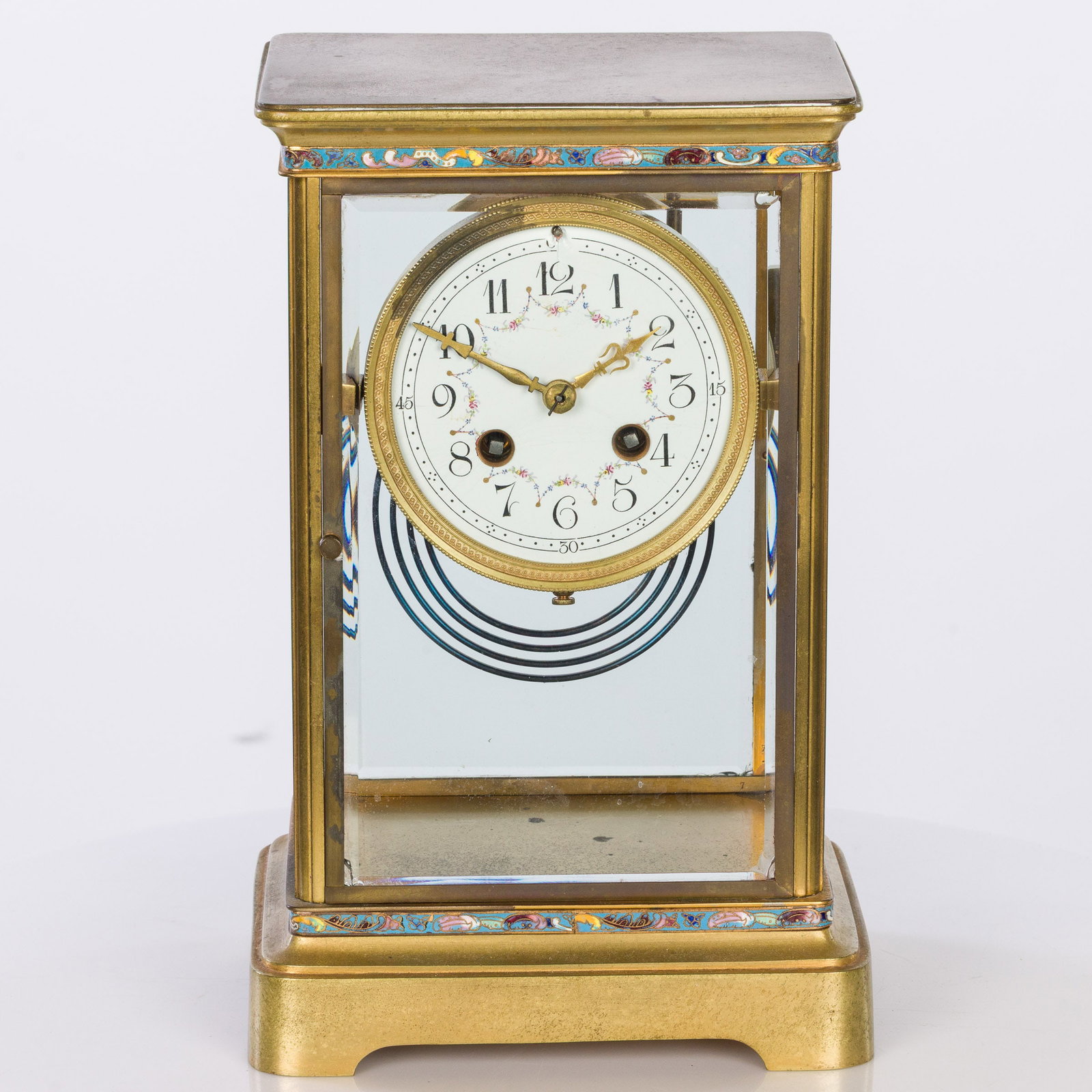 French Champleve Crystal Regulator (1 of 12)