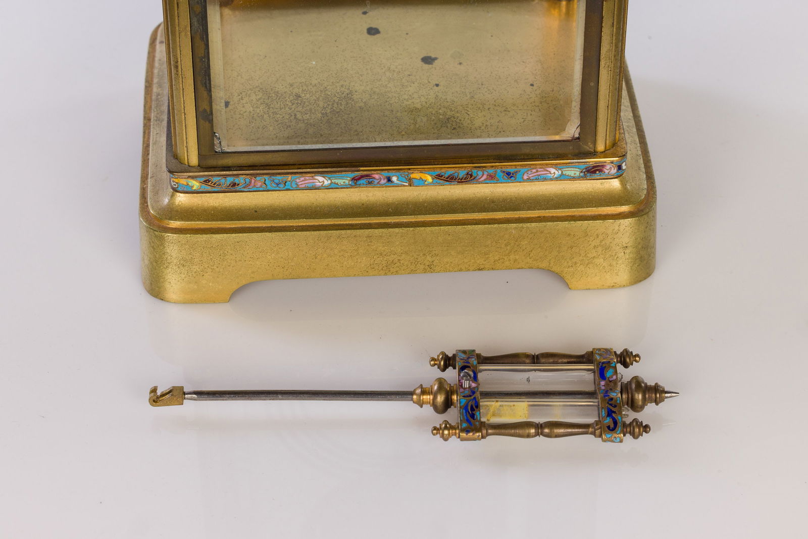 French Champleve Crystal Regulator - 9