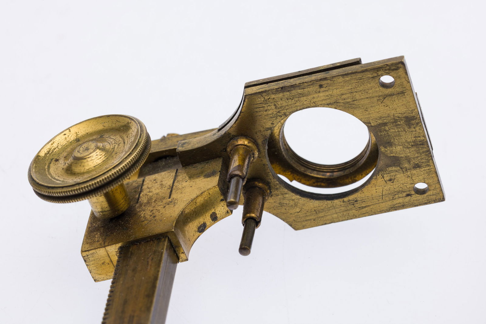Gould-Type Simple Microscope, Unsigned, C. 1840 - 6