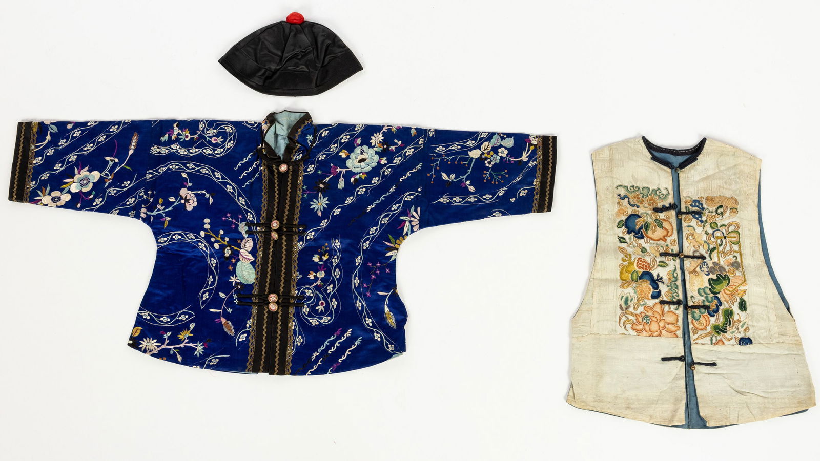 Chinese Childs Forbidden Stitch Vest and Silk Jacket (1 of 14)