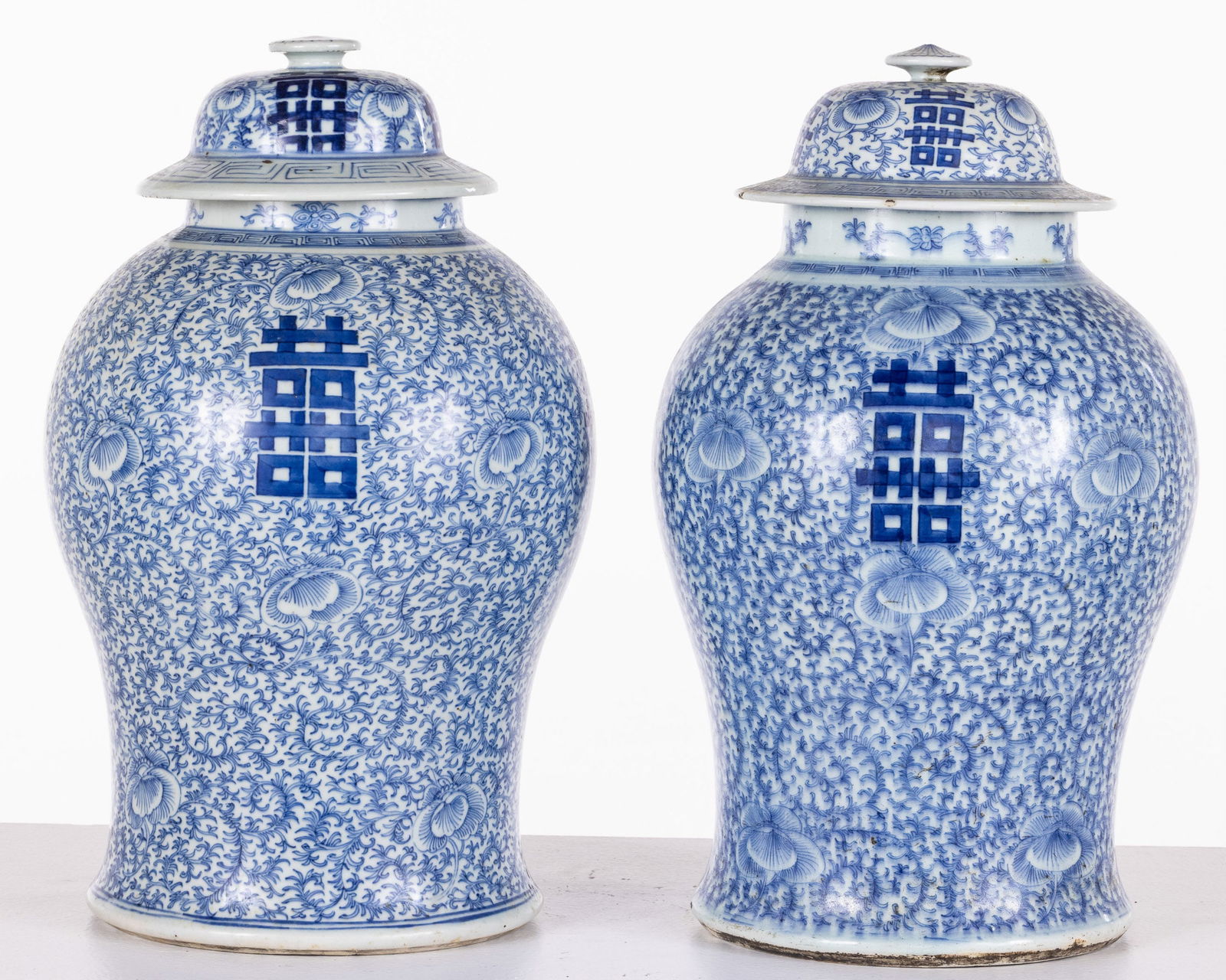 Two Similar Chinese Blue and White Ginger Jars (1 of 14)
