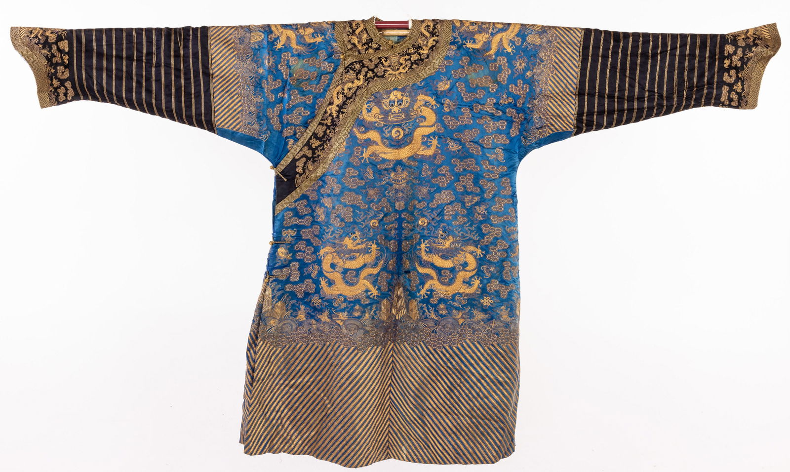 Chinese Gold Embroidered Silk Court Robe, 19th C (1 of 20)