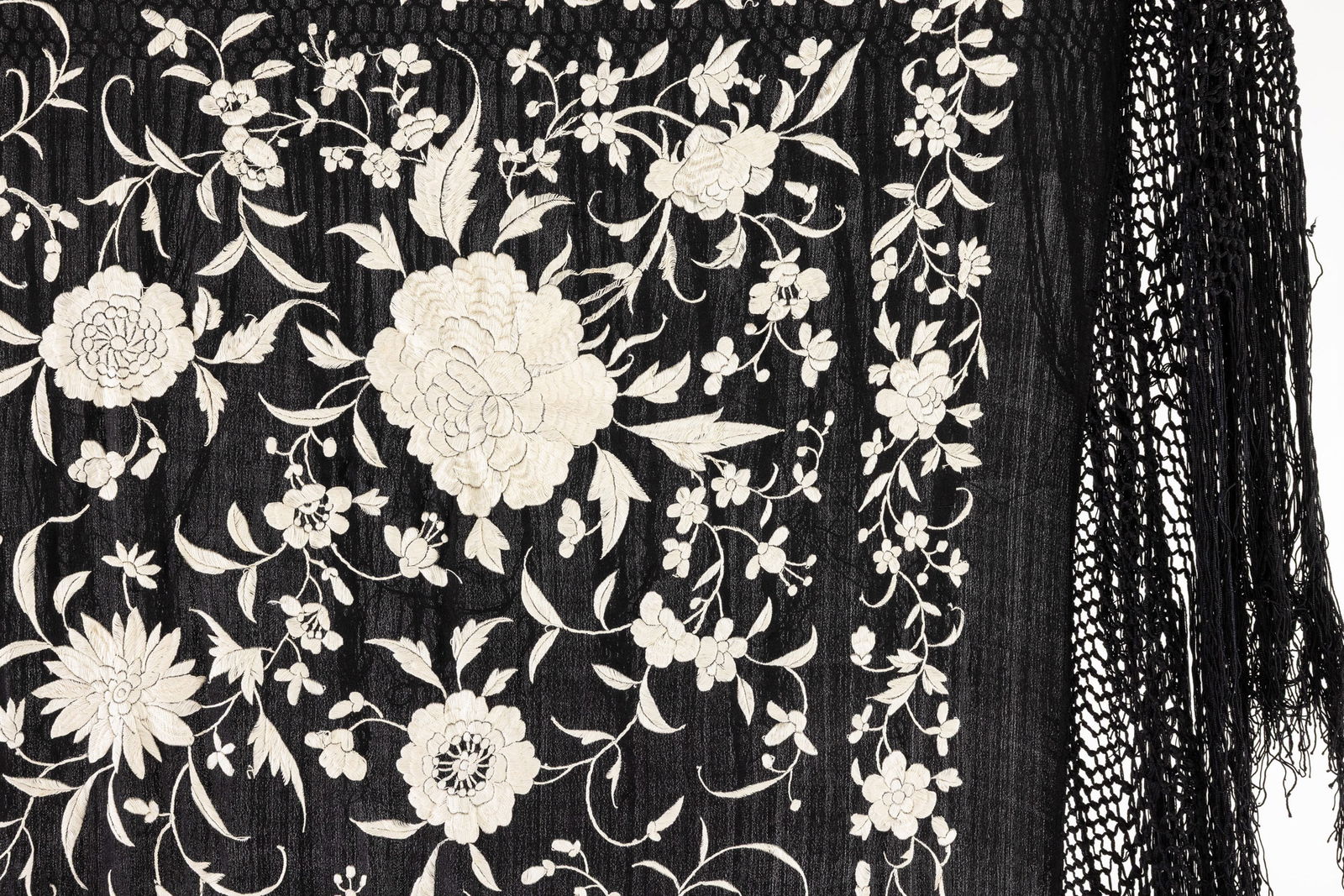 Two Chinese Needlework Shawls - 16